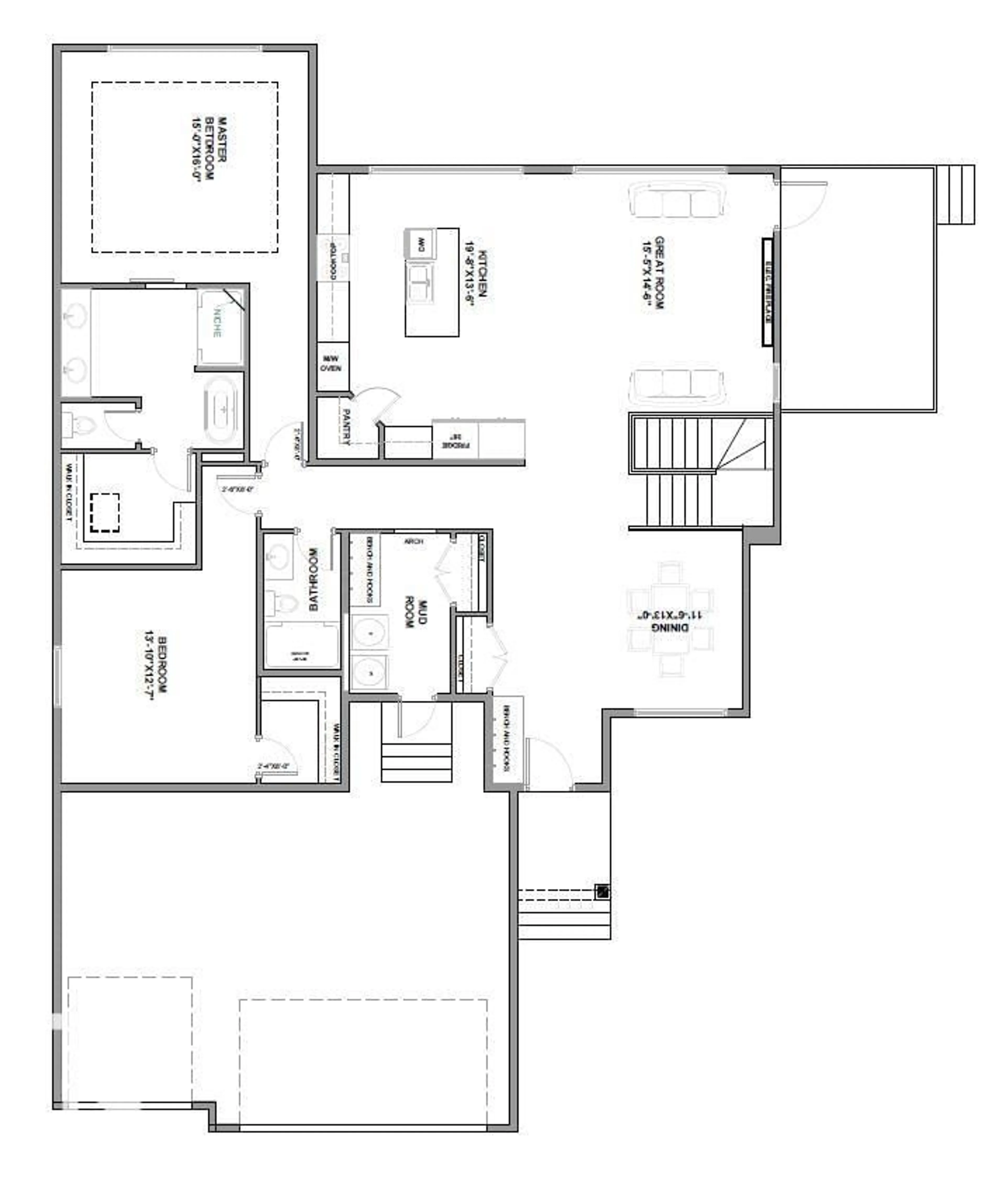 Floor plan for 945 ELDERBERRY LD, Edmonton Alberta T6M3K3