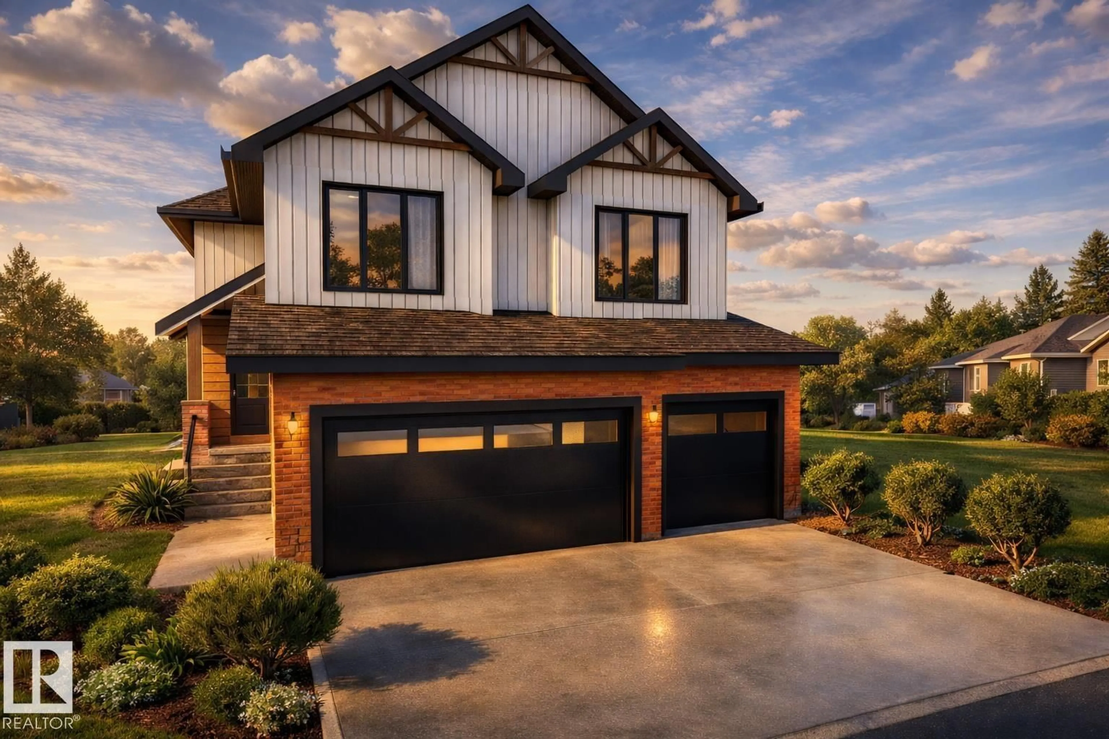 Home with brick exterior material, street for 947 ELDERBERRY LD, Edmonton Alberta T6M3K3