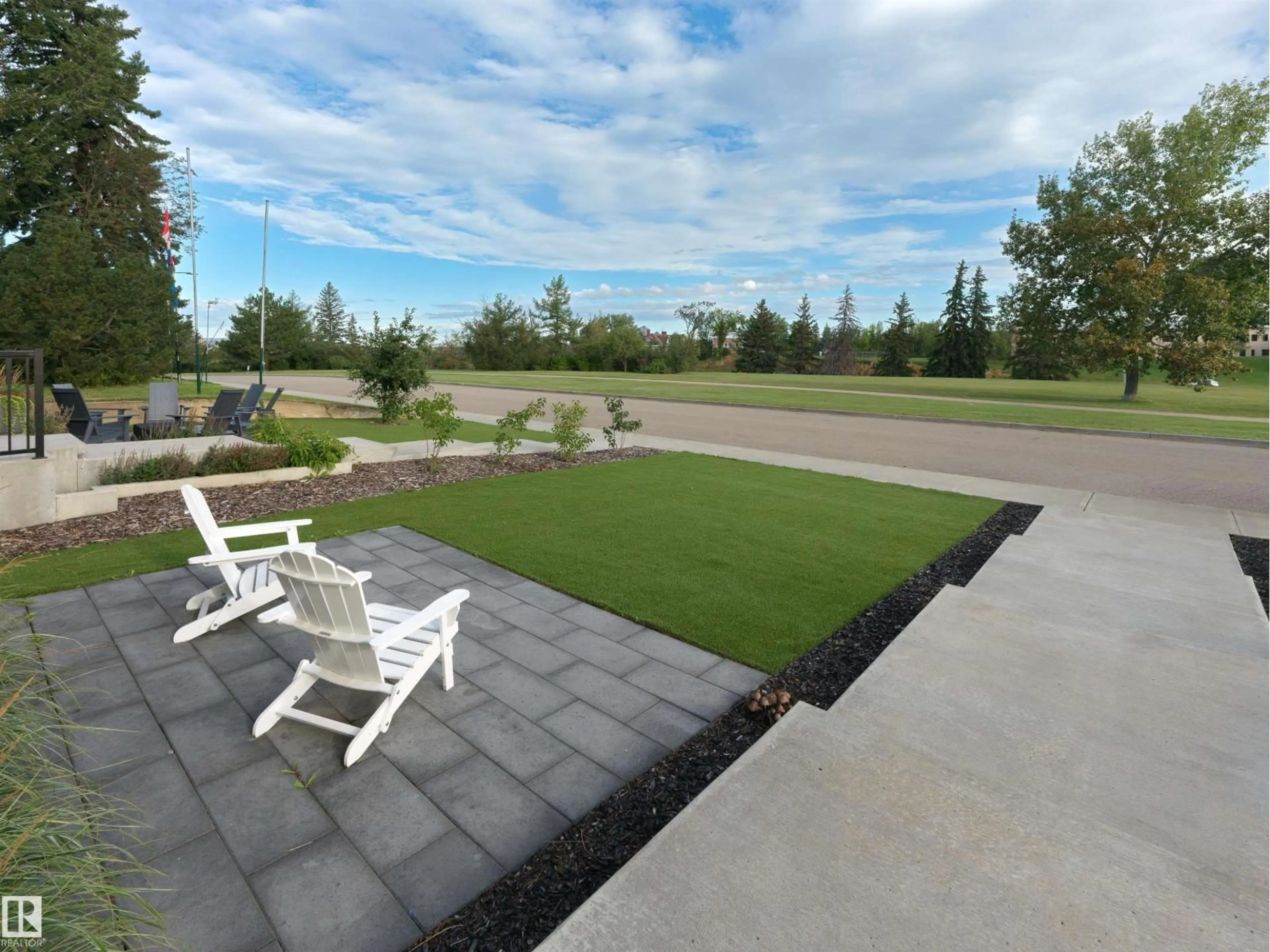 Patio, water/lake/river/ocean view for 8707 STRATHEARN CR, Edmonton Alberta T6C4C5