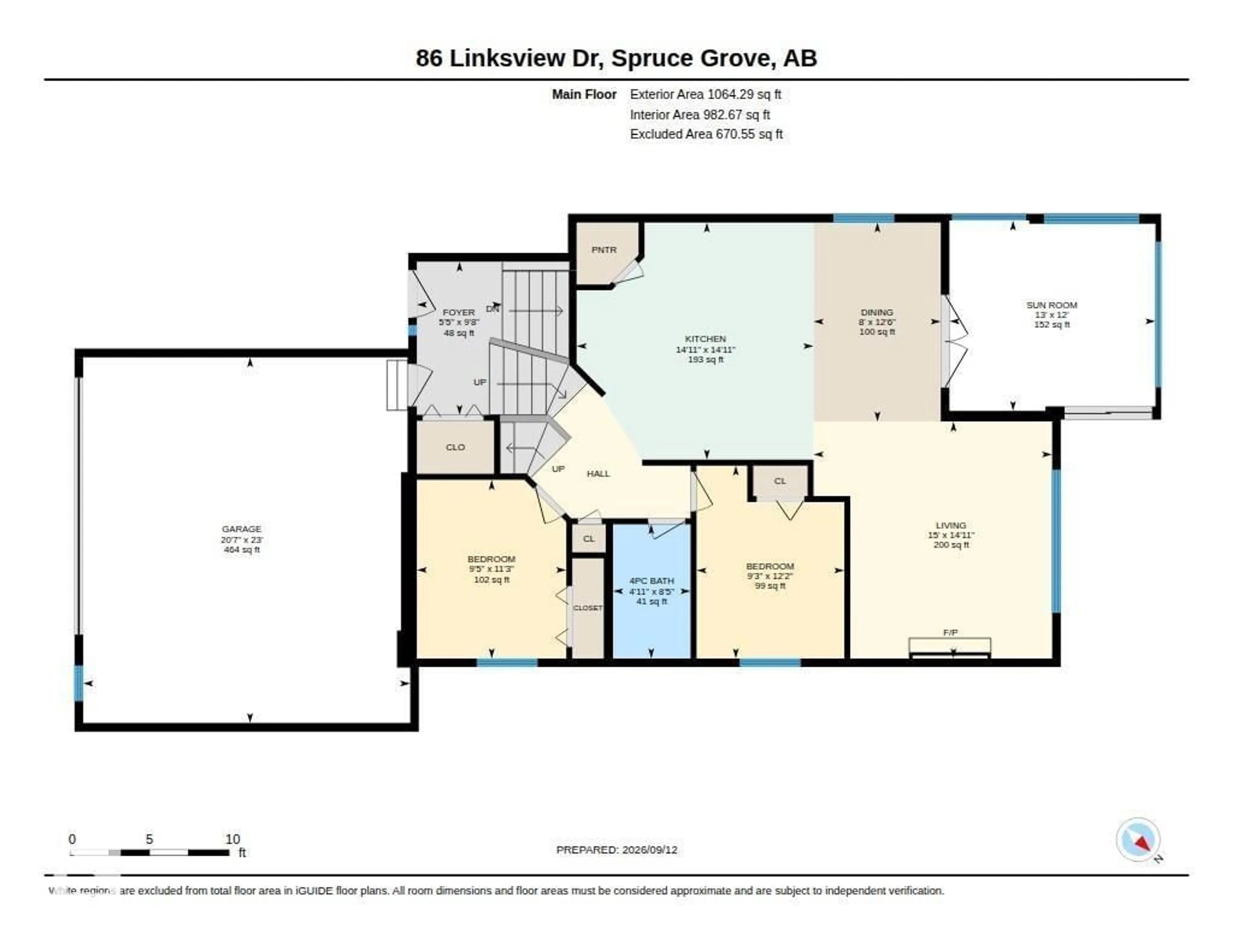 Floor plan for 86 LINKSVIEW DR, Spruce Grove Alberta T7X4L5