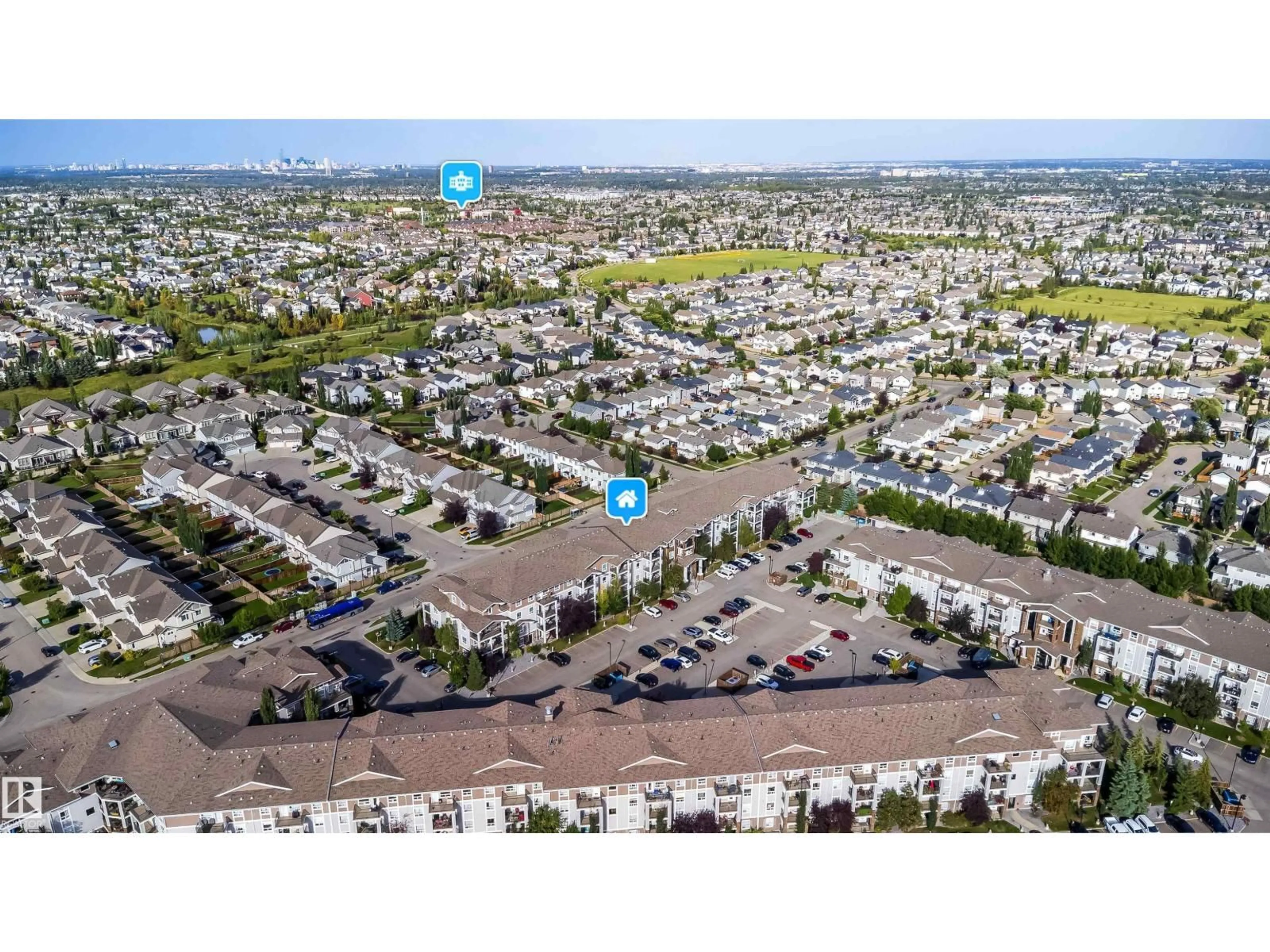 A pic from outside/outdoor area/front of a property/back of a property/a pic from drone, street for 9351 - 3114 SIMPSO DR NW, Edmonton Alberta T6R0N4