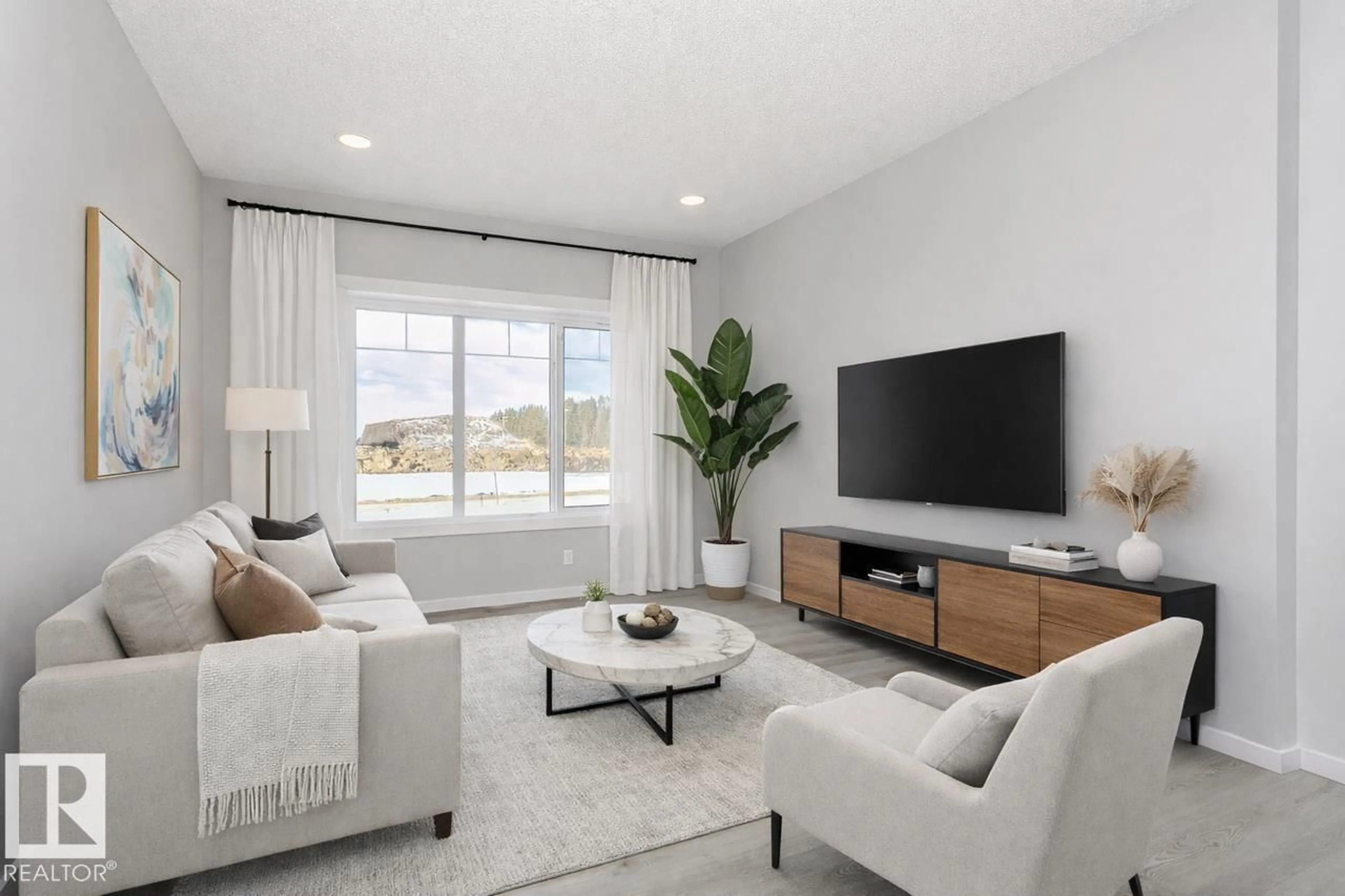 Living room with furniture, unknown for 33 MCLEOD AV, Spruce Grove Alberta T7X4B8