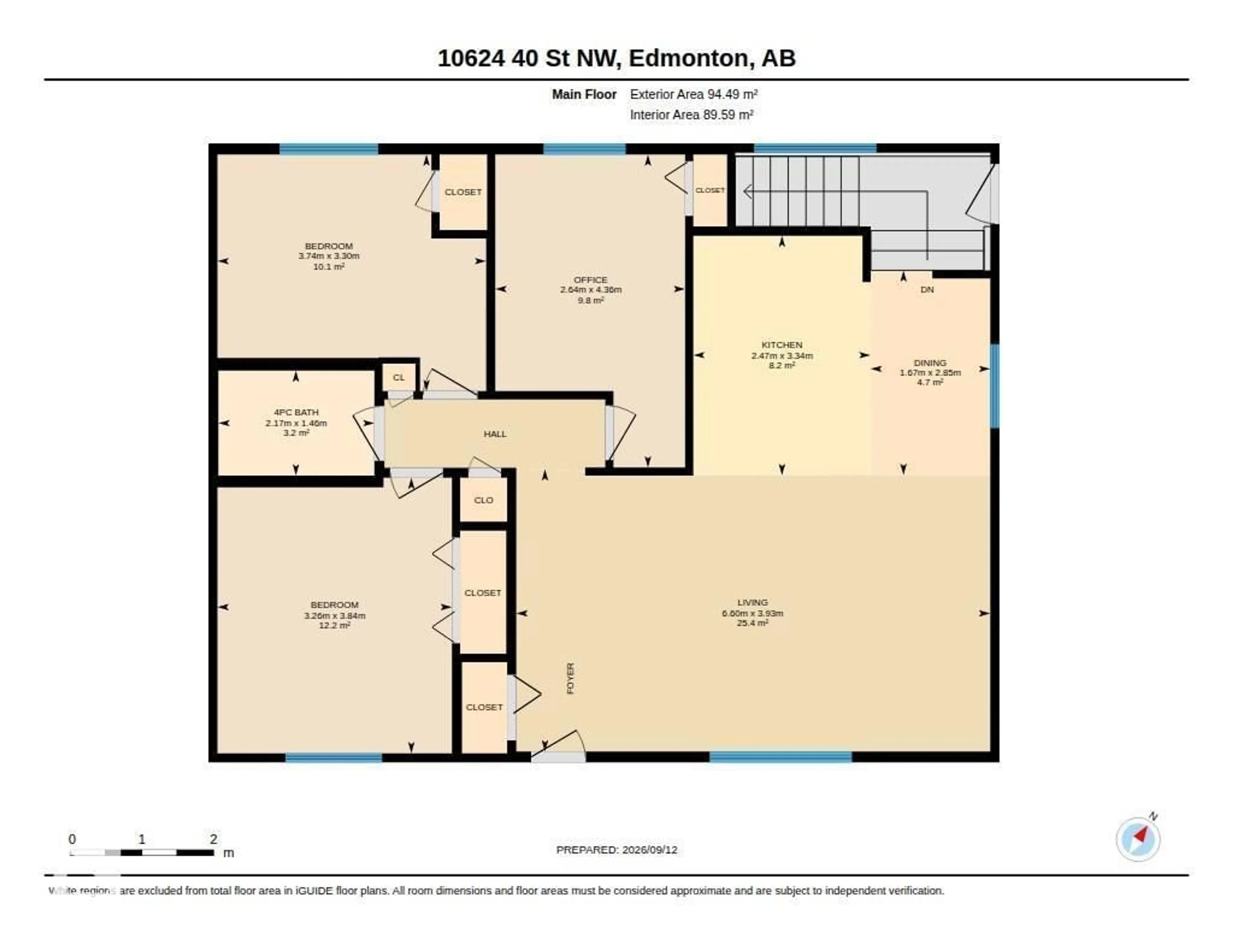 Floor plan for 10624 40 ST, Edmonton Alberta T6A1T2