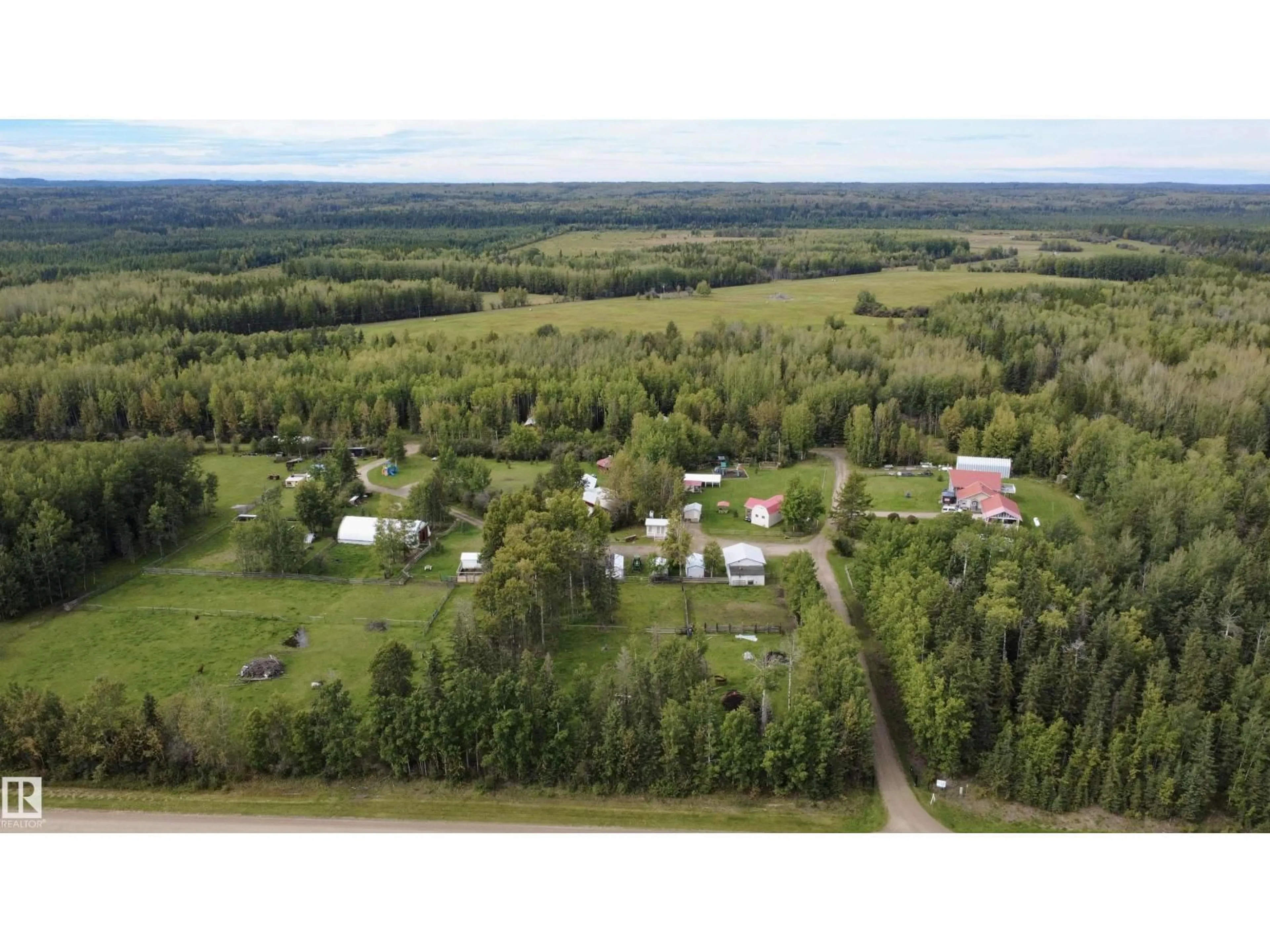 A pic from outside/outdoor area/front of a property/back of a property/a pic from drone, unknown for 49222 RANGE ROAD 92, Rural Brazeau County Alberta T0E0K0