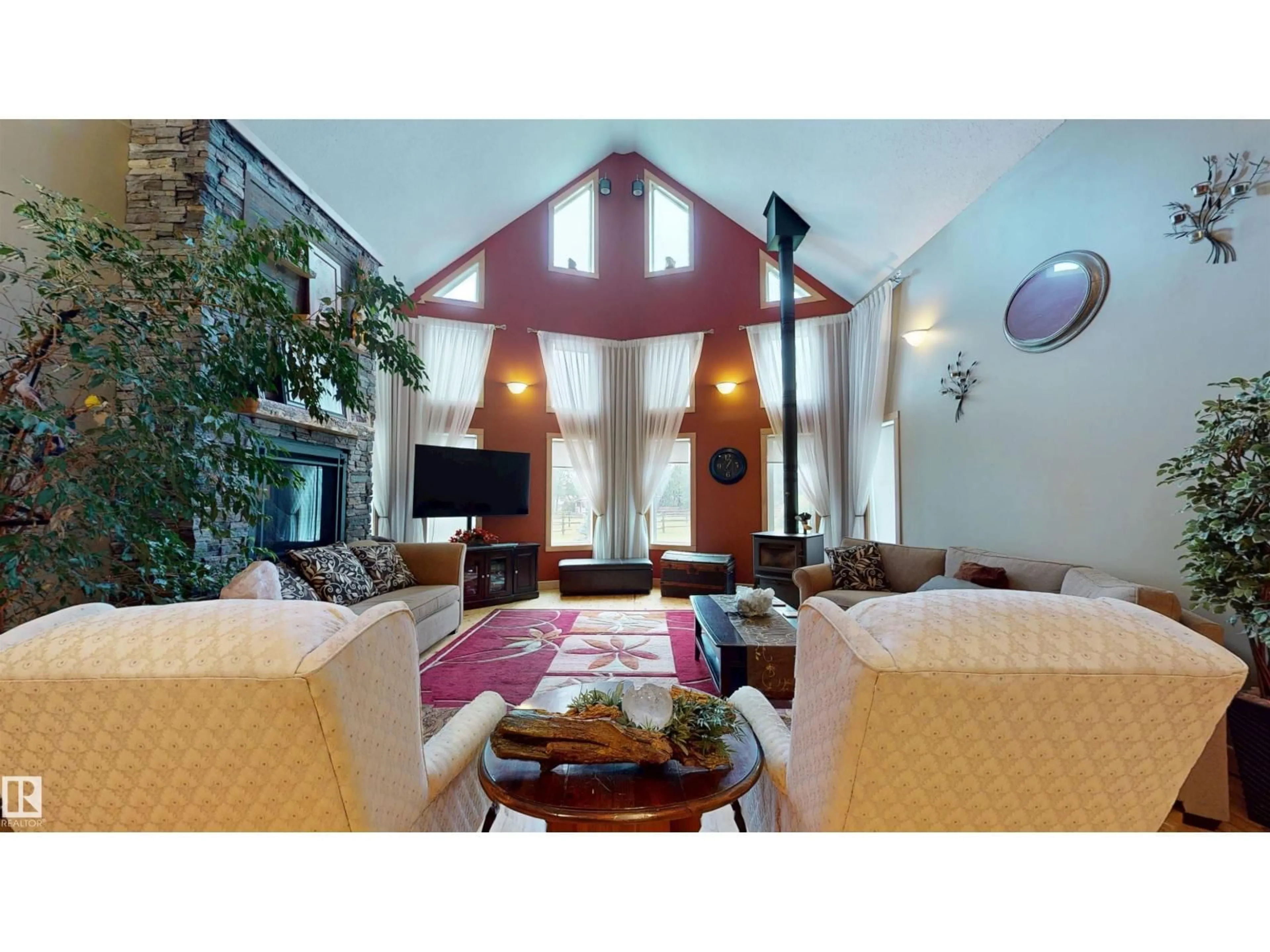 Living room with furniture, unknown for 49222 RANGE ROAD 92, Rural Brazeau County Alberta T0E0K0