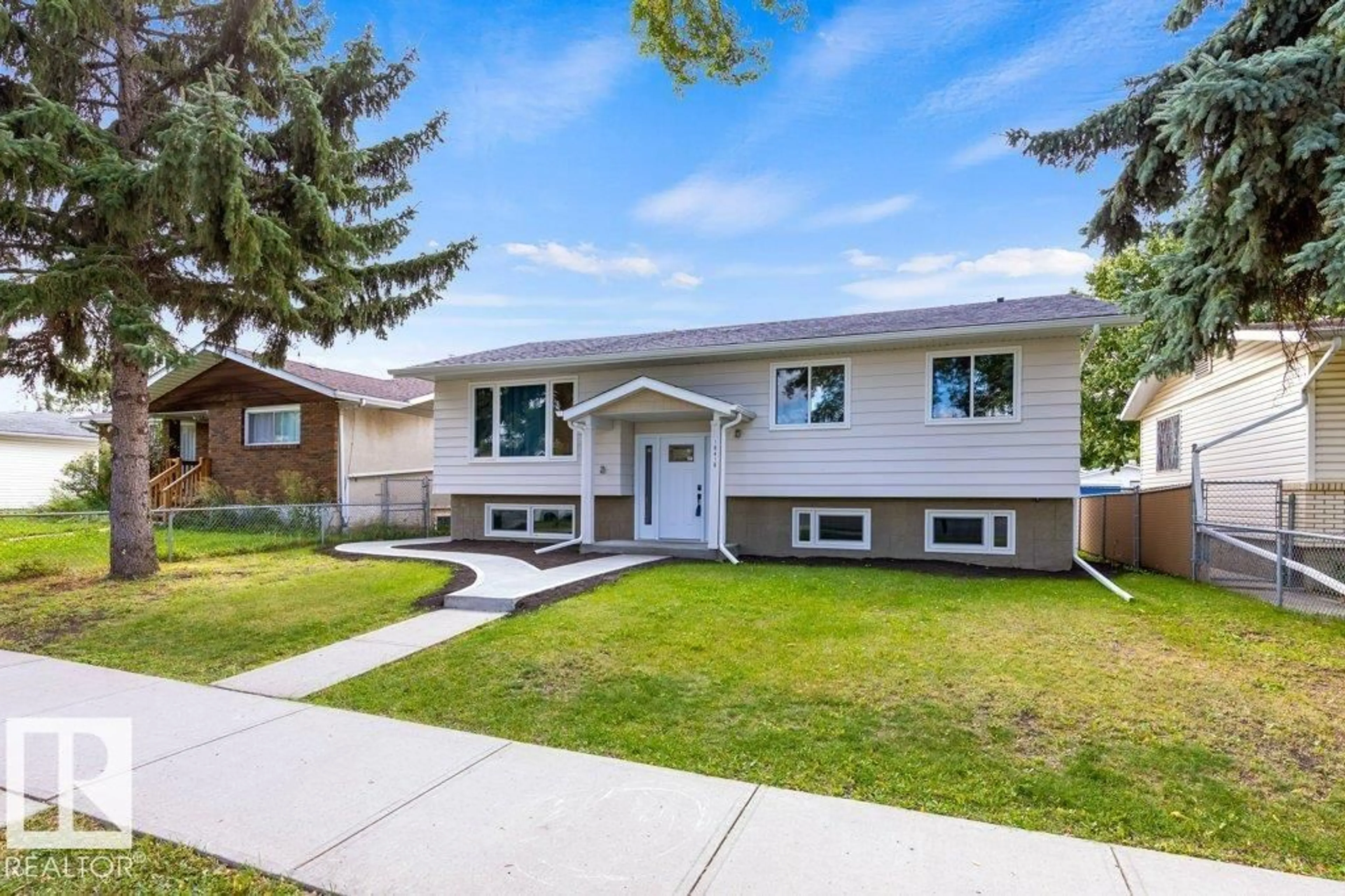 Home with vinyl exterior material, street for 10418 154 ST, Edmonton Alberta T5P2H8