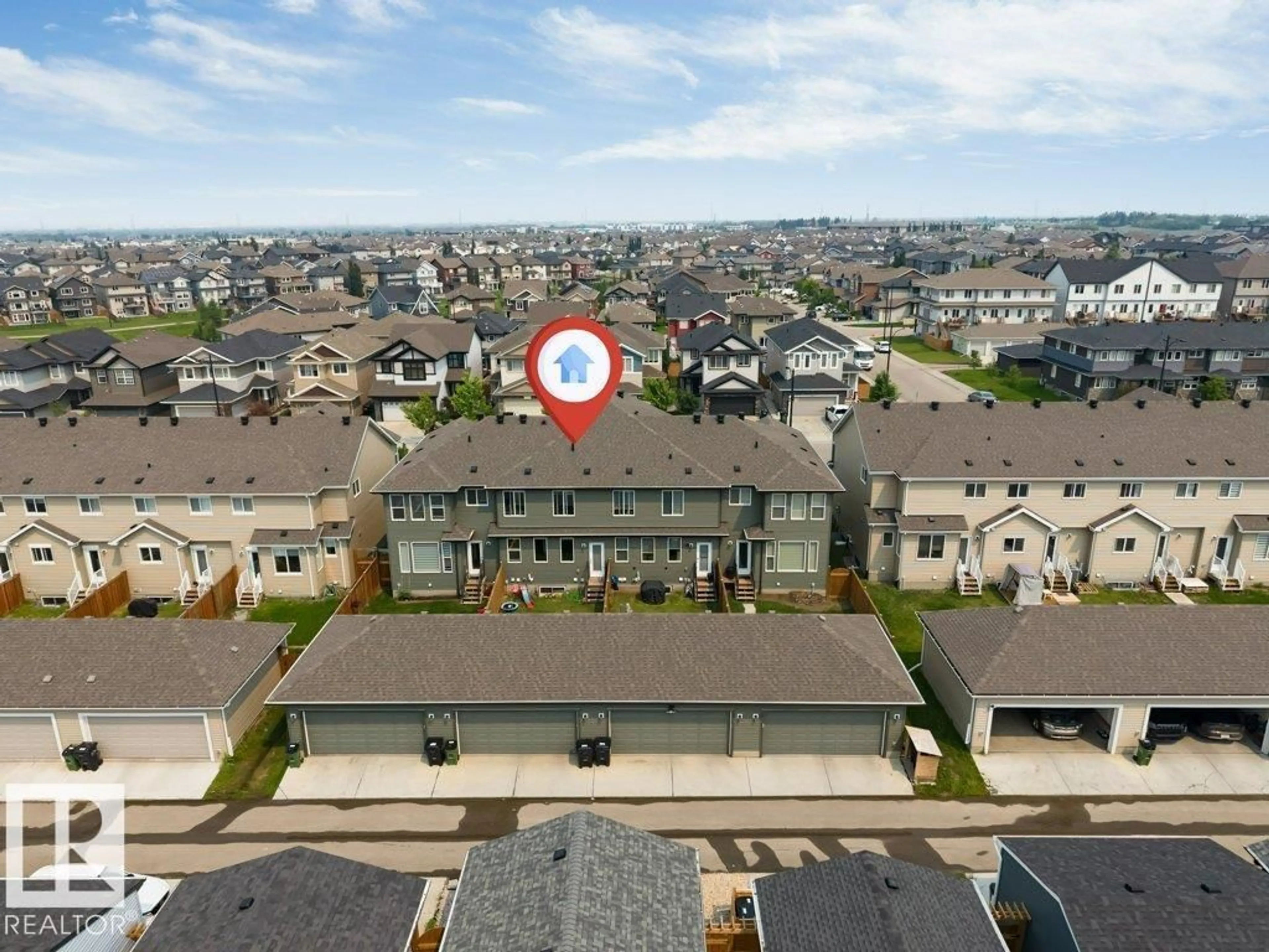 A pic from outside/outdoor area/front of a property/back of a property/a pic from drone, city buildings view from balcony for 5315 22 AV, Edmonton Alberta T6X2H8