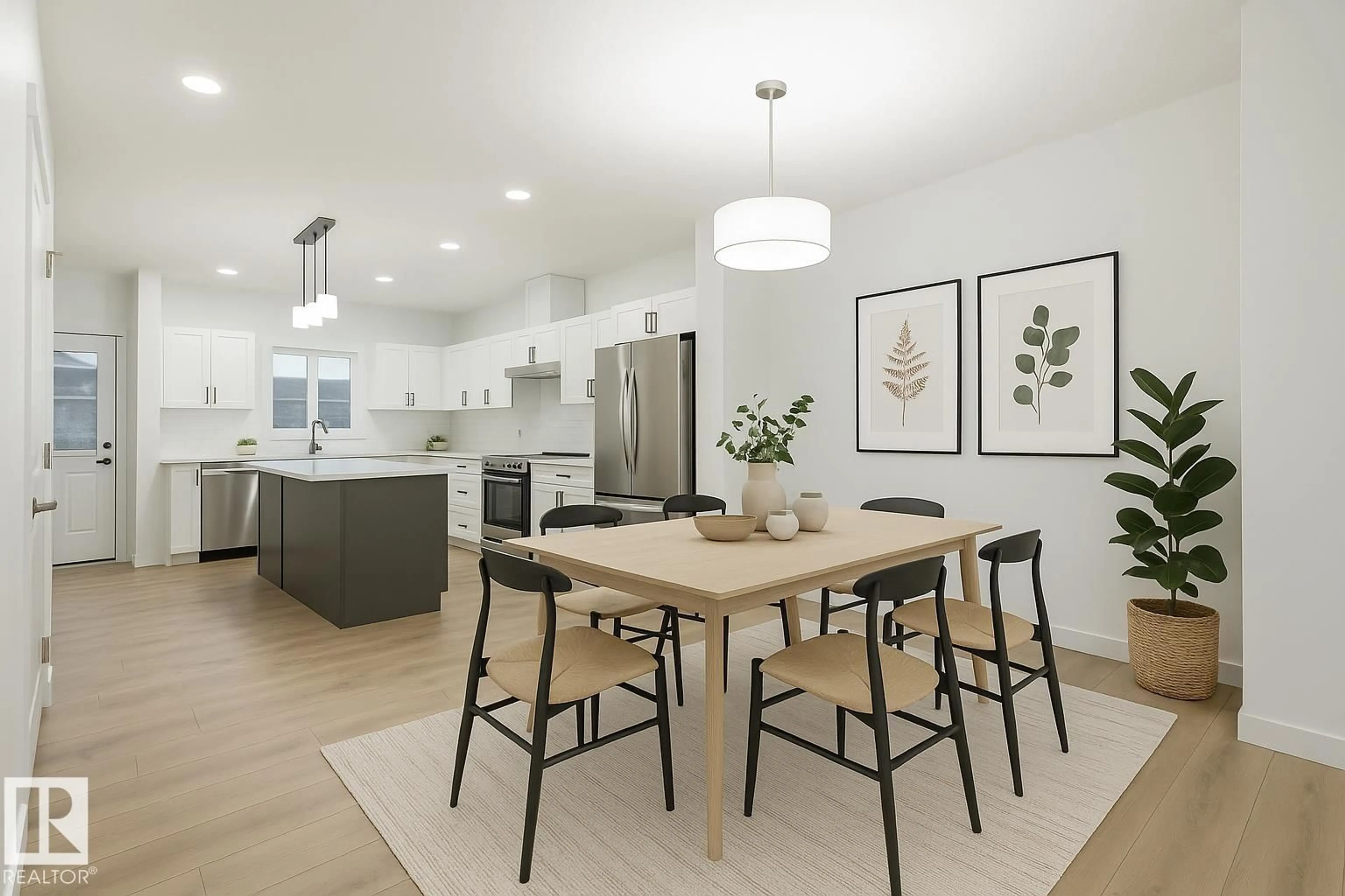 Open concept kitchen, unknown for 174 CRYSTALLINA NERA DR, Edmonton Alberta T5Z0W4