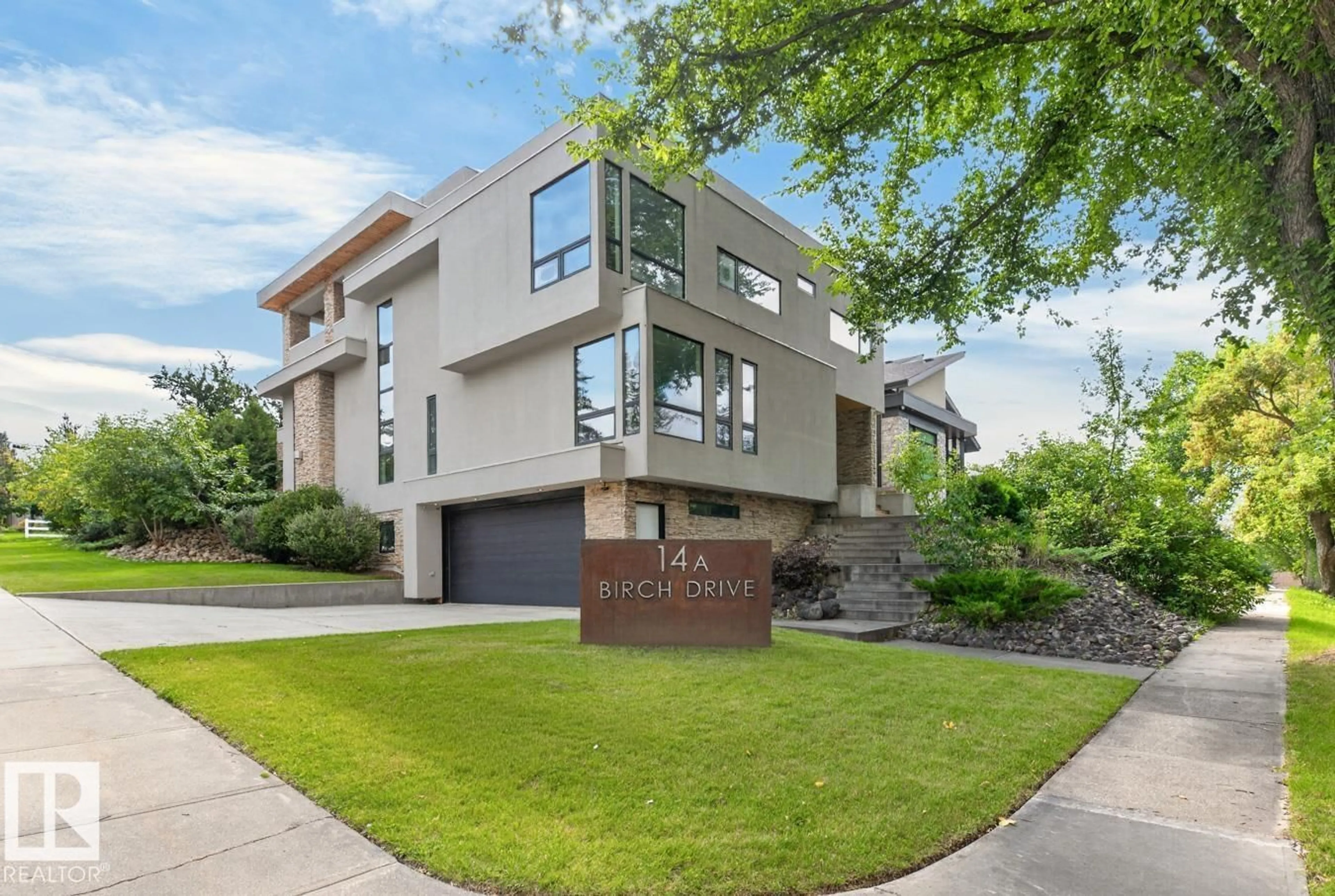 Home with brick exterior material, street for 14A BIRCH DR, St. Albert Alberta T8N0C9