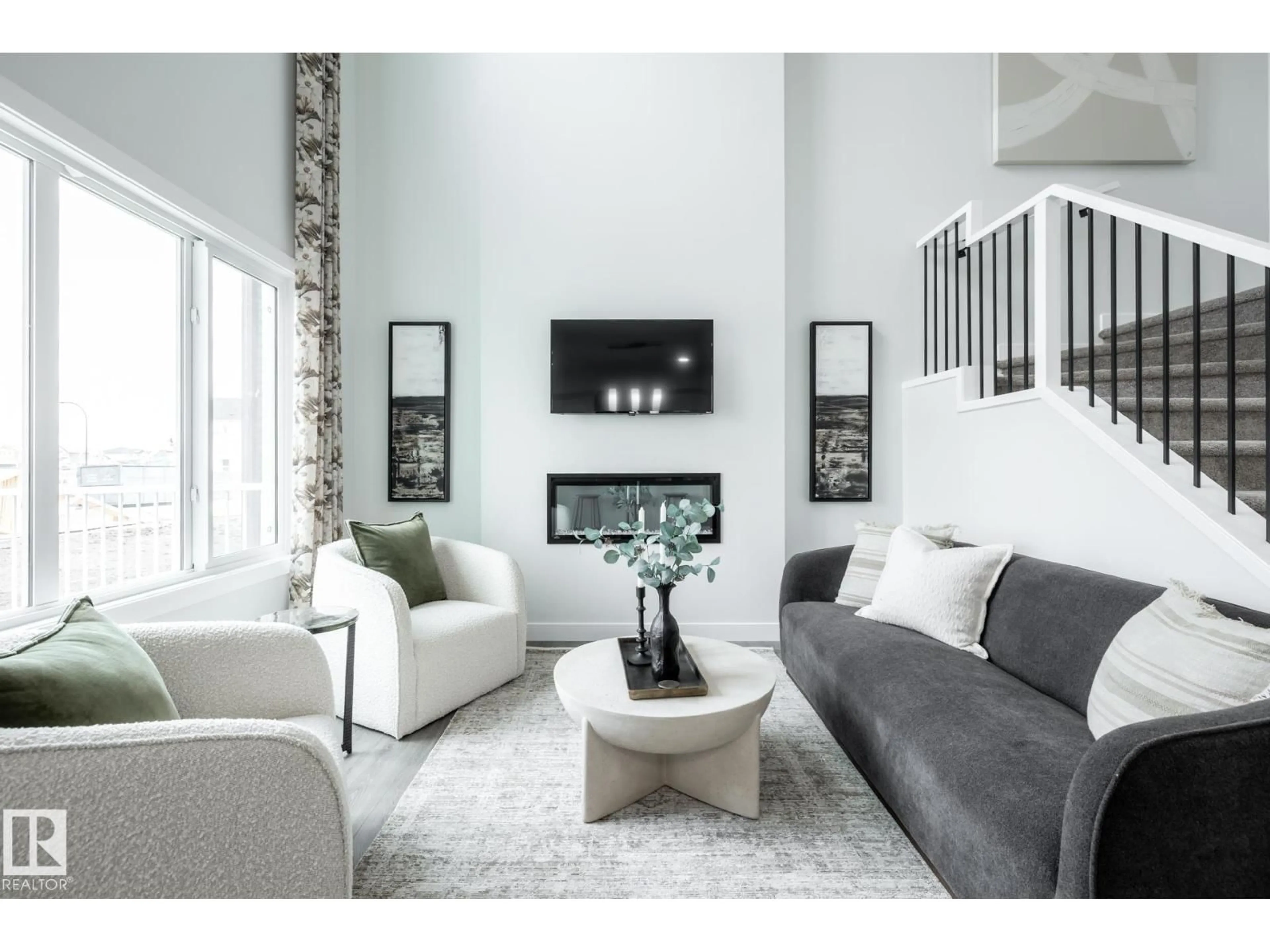 Living room with furniture, unknown for 5217 SCHONSEE DR, Edmonton Alberta T5Z0M5