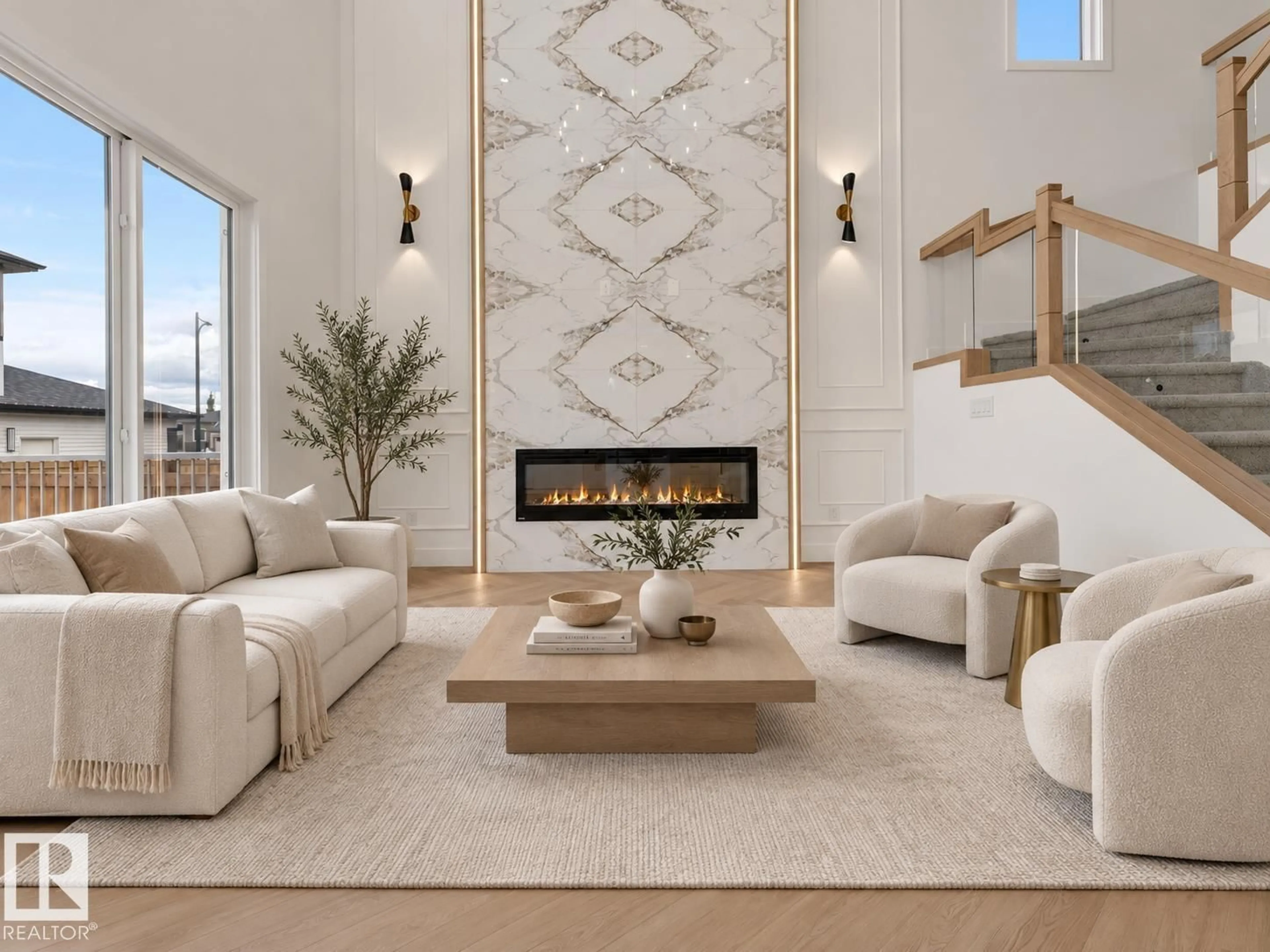 Living room with furniture, unknown for 12 DALQUIST BA, Leduc Alberta T9E1N7