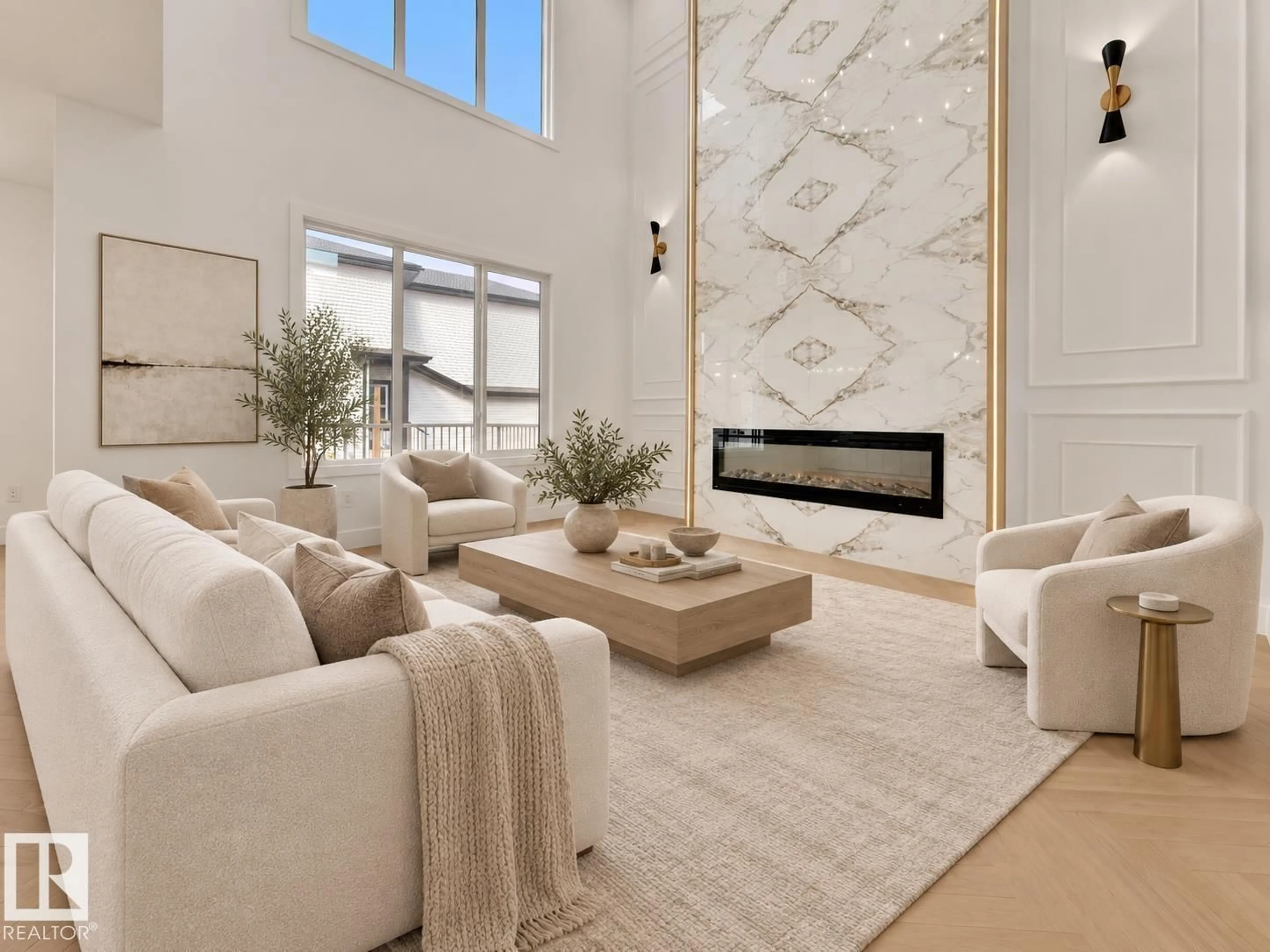 Living room with furniture, unknown for 12 DALQUIST BA, Leduc Alberta T9E1N7