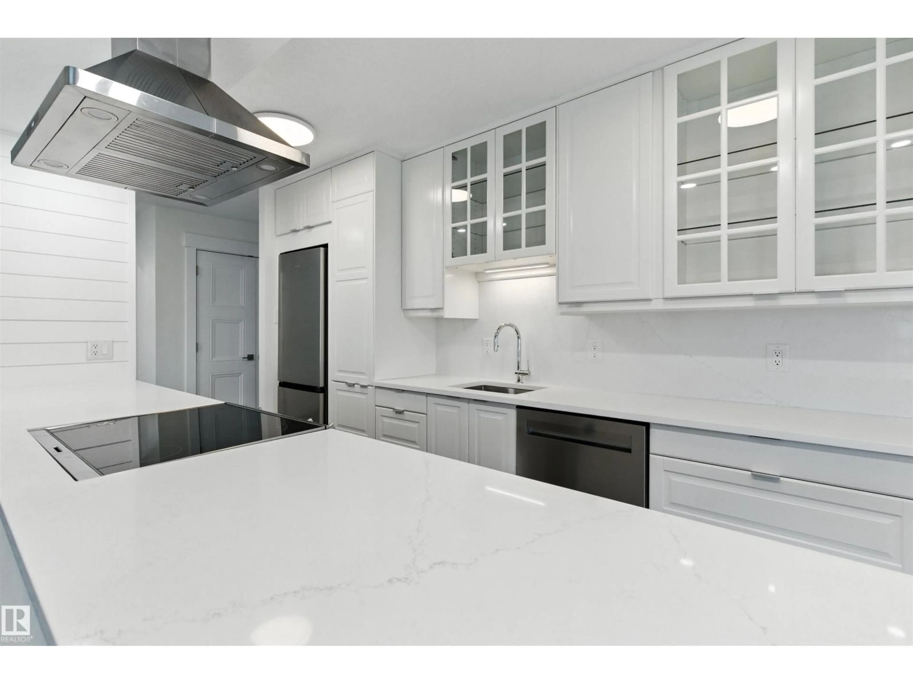 Open concept kitchen, ceramic/tile floor for 9737 - 1203 112 ST, Edmonton Alberta T5K1L3