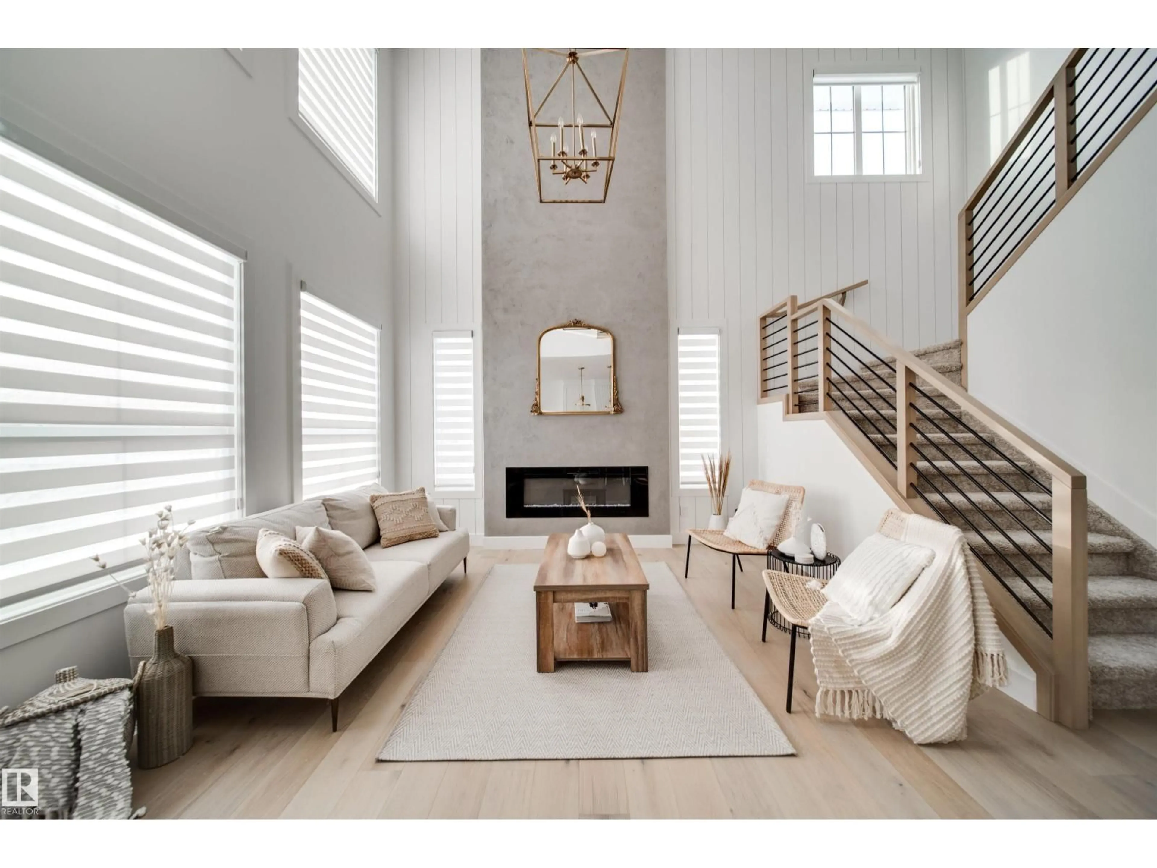 Living room with furniture, unknown for 370 LIDEN LO, Leduc Alberta T9E1T2