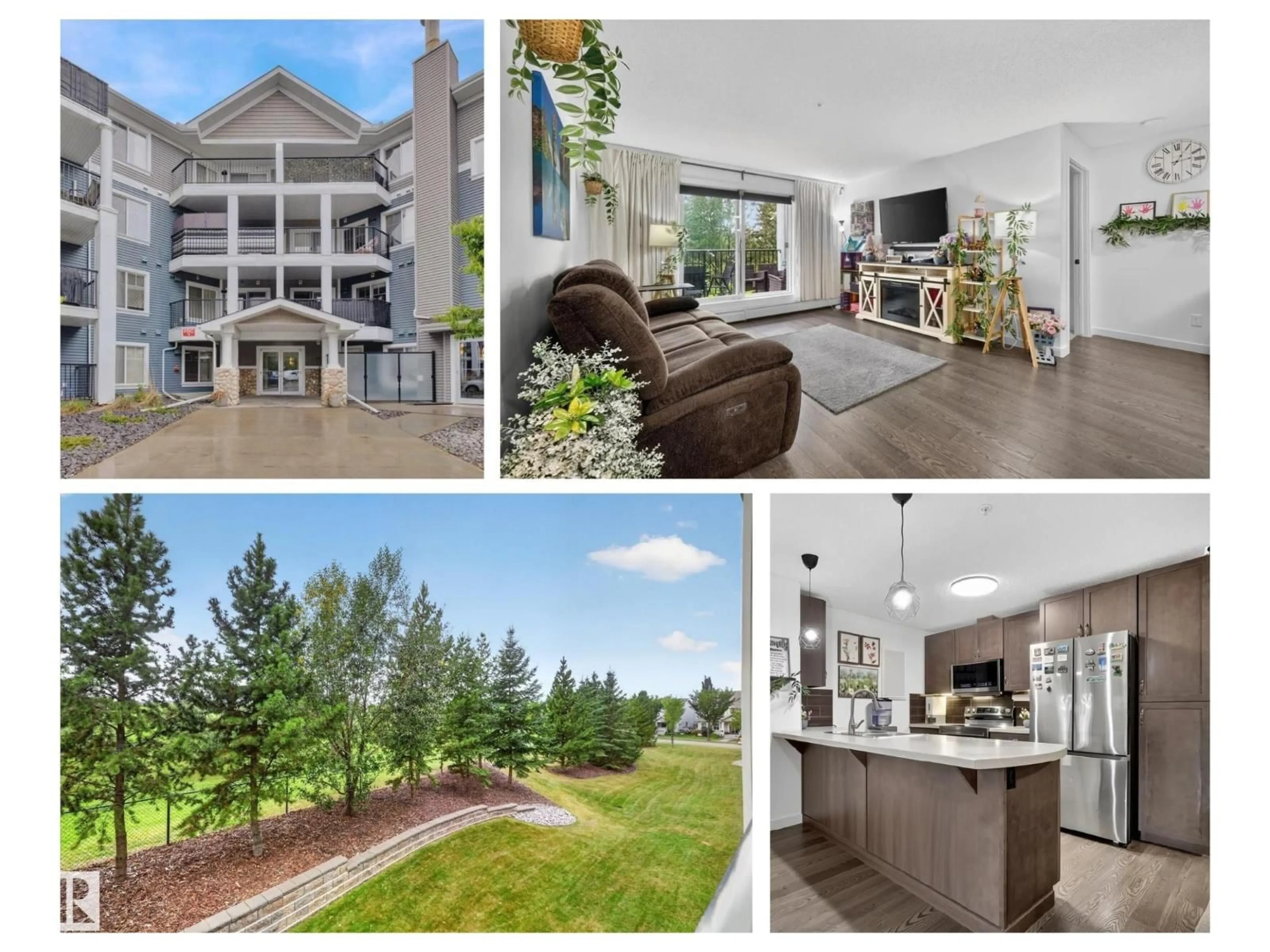 A pic from outside/outdoor area/front of a property/back of a property/a pic from drone, mountain view for #203 - 6084 STANTON DR, Edmonton Alberta T6X0Z4