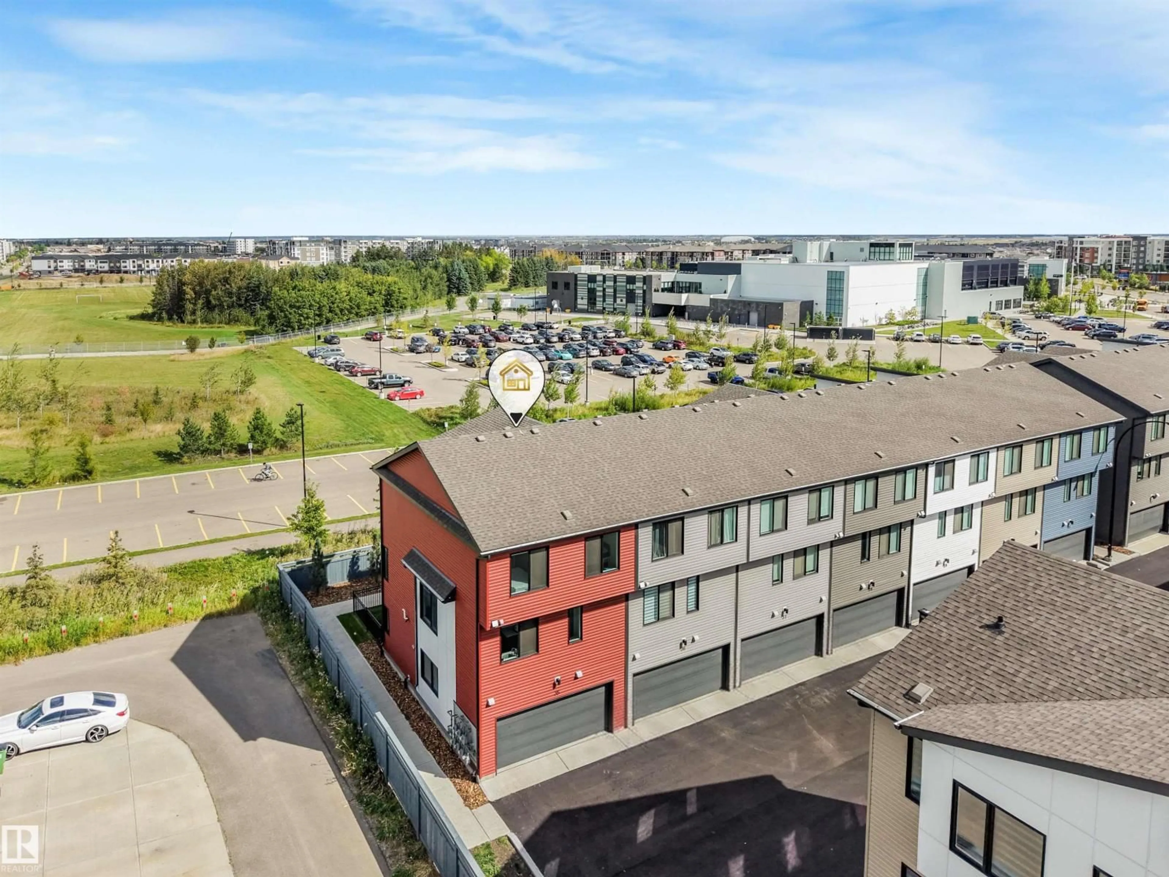 A pic from outside/outdoor area/front of a property/back of a property/a pic from drone, city buildings view from balcony for #35 - 11910 35 AV, Edmonton Alberta T6W4Z8