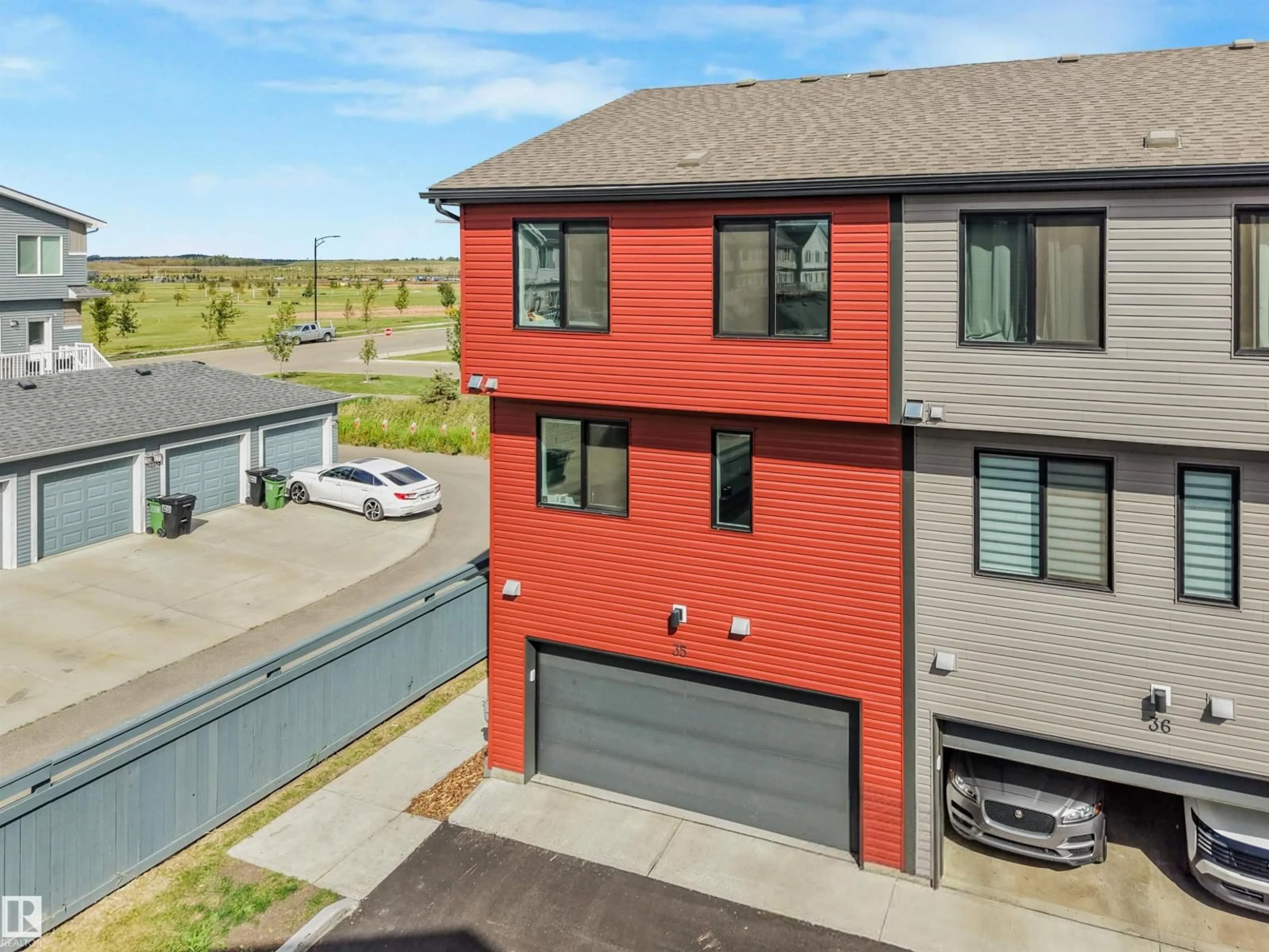 A pic from outside/outdoor area/front of a property/back of a property/a pic from drone, water/lake/river/ocean view for #35 - 11910 35 AV, Edmonton Alberta T6W4Z8