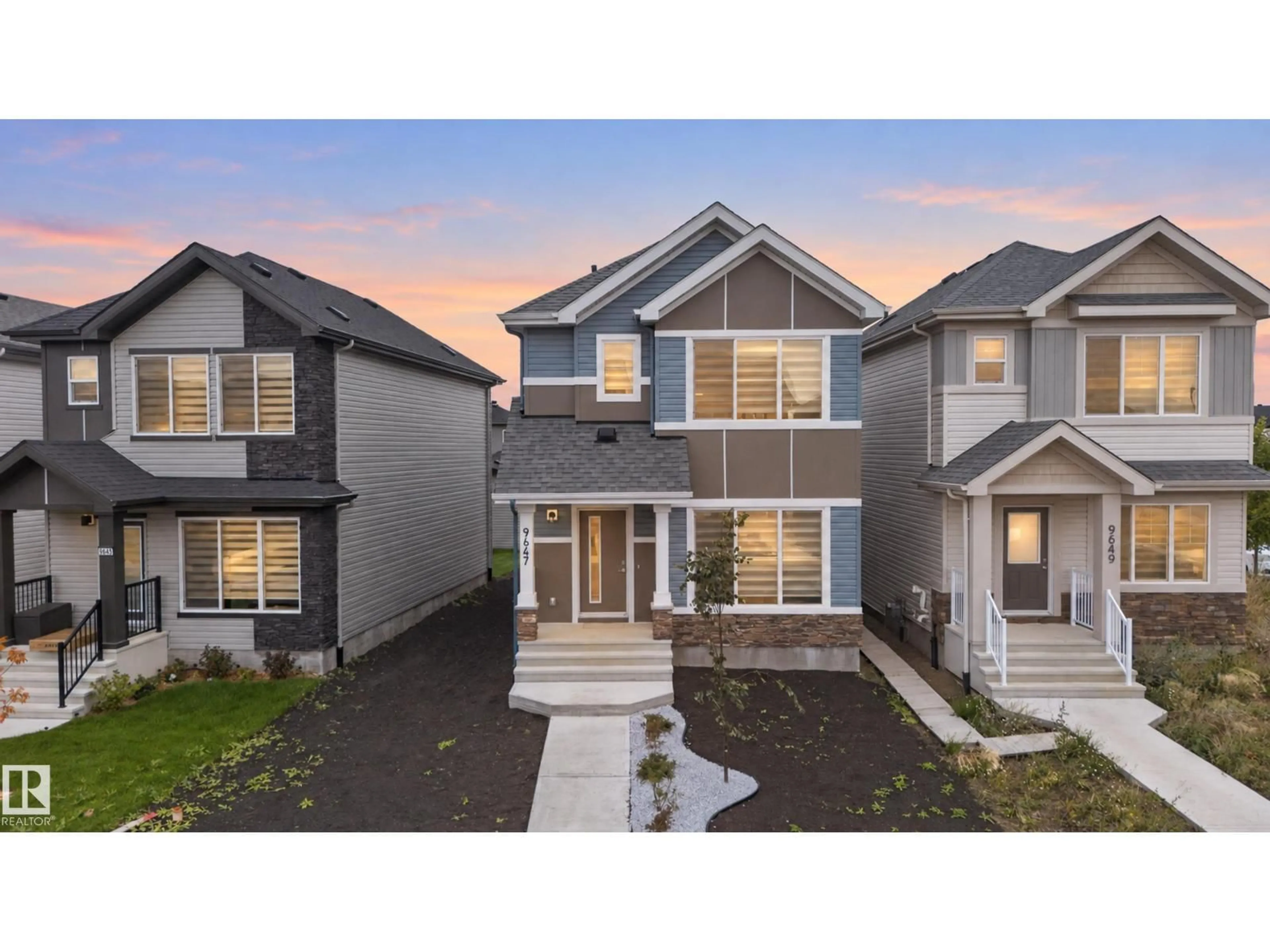 Home with vinyl exterior material, street for SW - 9647 COLAK LINK LI, Edmonton Alberta T6W5M5