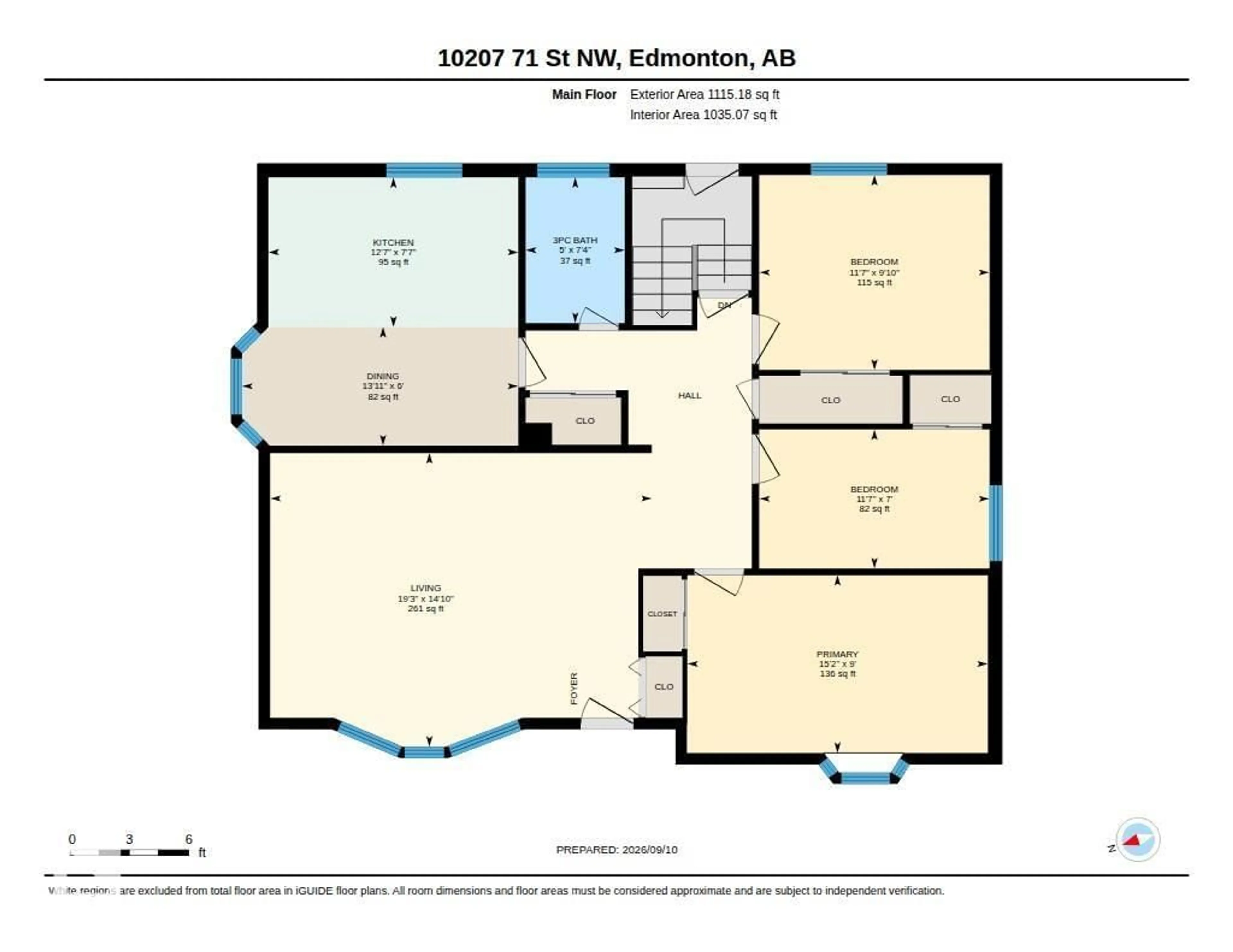 Floor plan for NW - 10207 71 ST, Edmonton Alberta T6A2V7