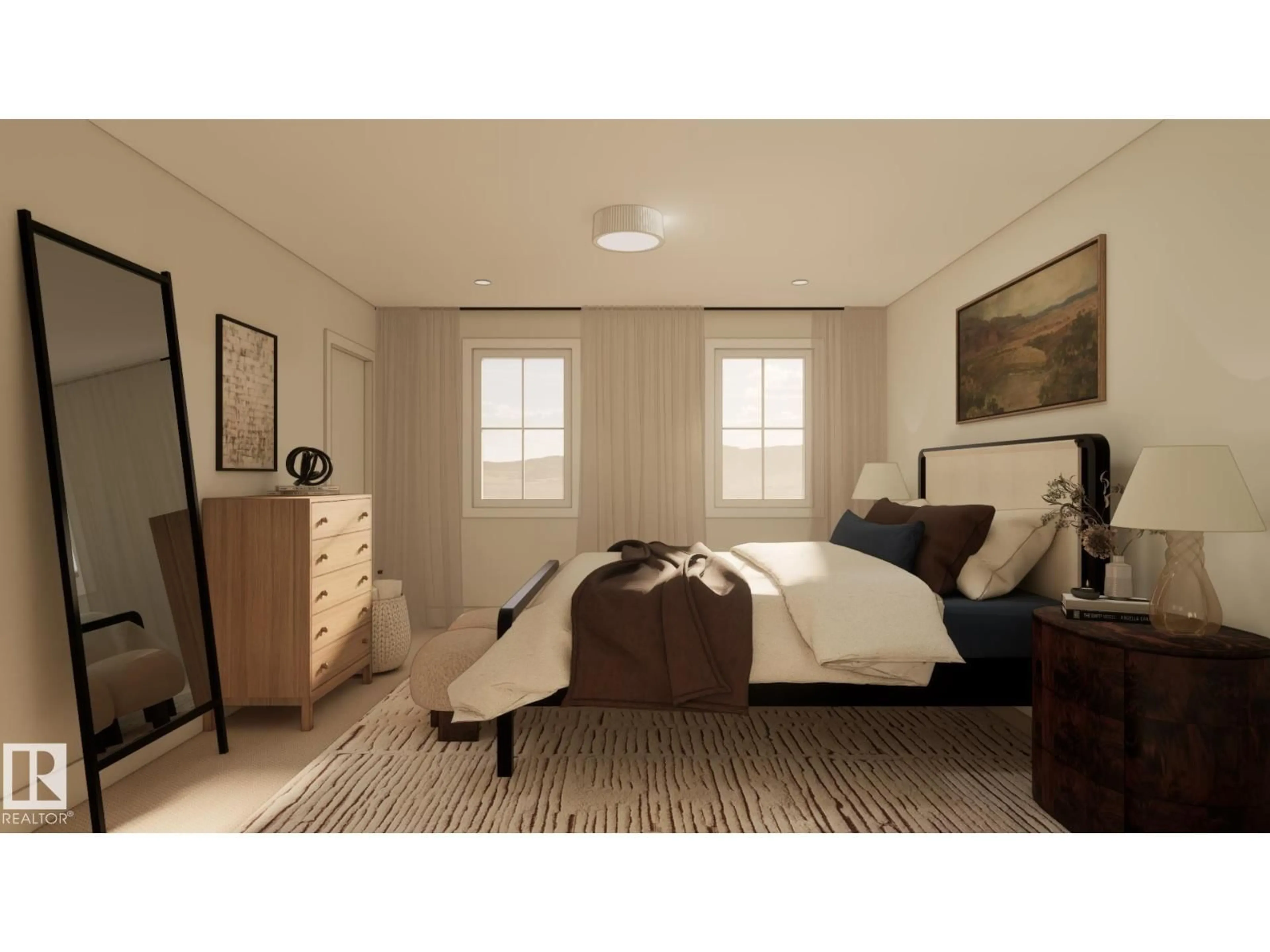 Bedroom with bed, unknown for 46 CUDDIE DR, Sherwood Park Alberta T8H3C8