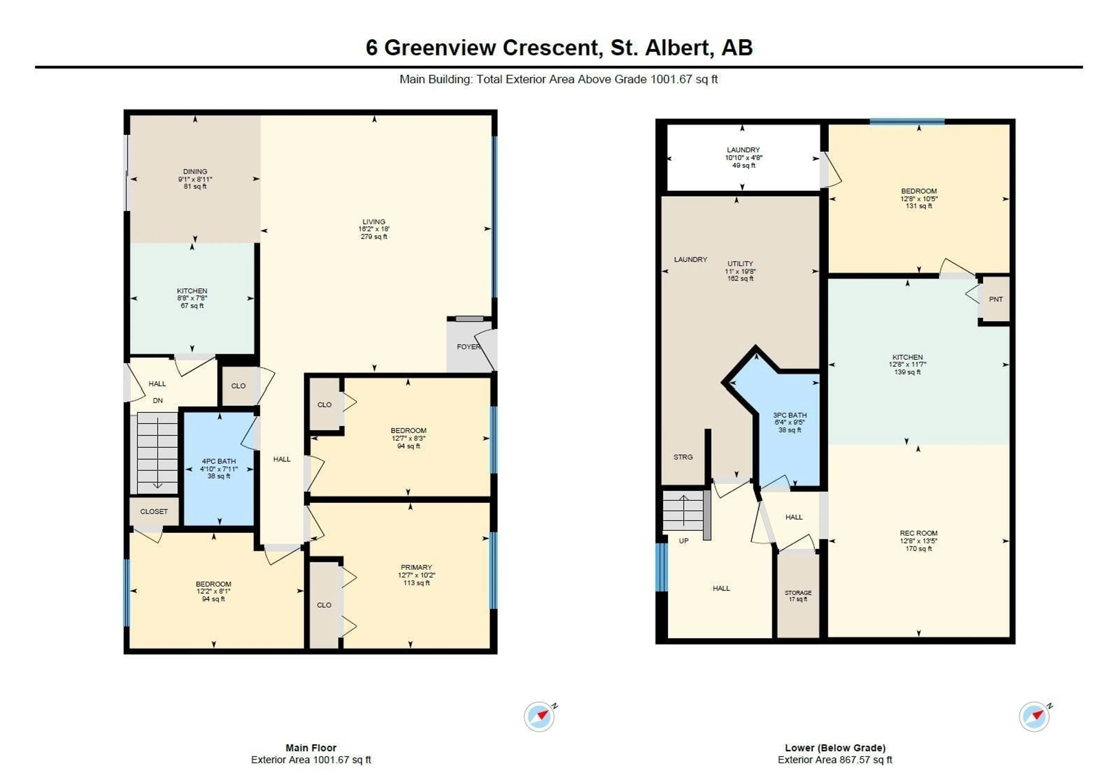 Floor plan for 6 GREENVIEW CR, St. Albert Alberta T8N0T1