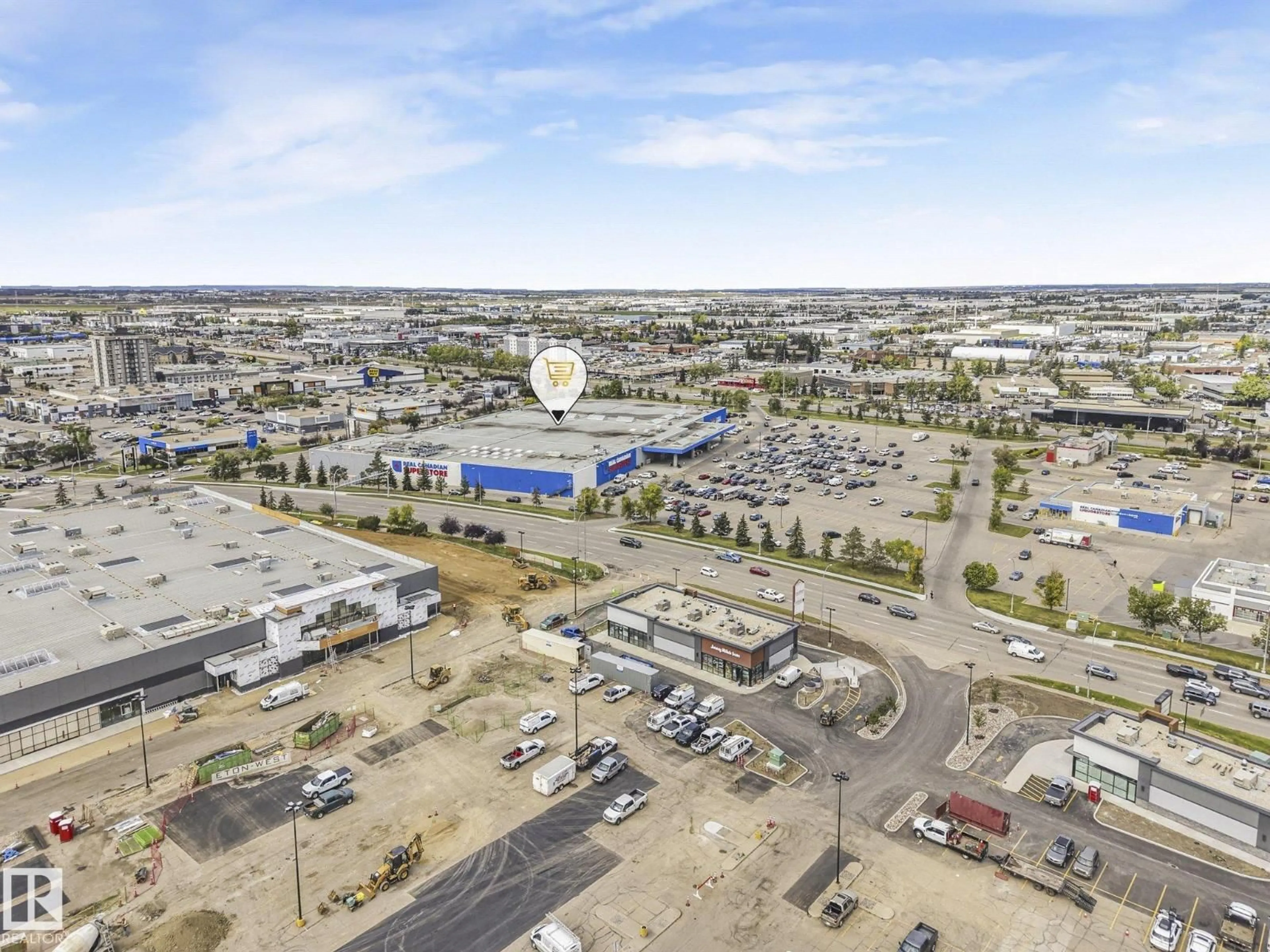 A pic from outside/outdoor area/front of a property/back of a property/a pic from drone, street for #311 - 17407 99 AV, Edmonton Alberta T5T0W7