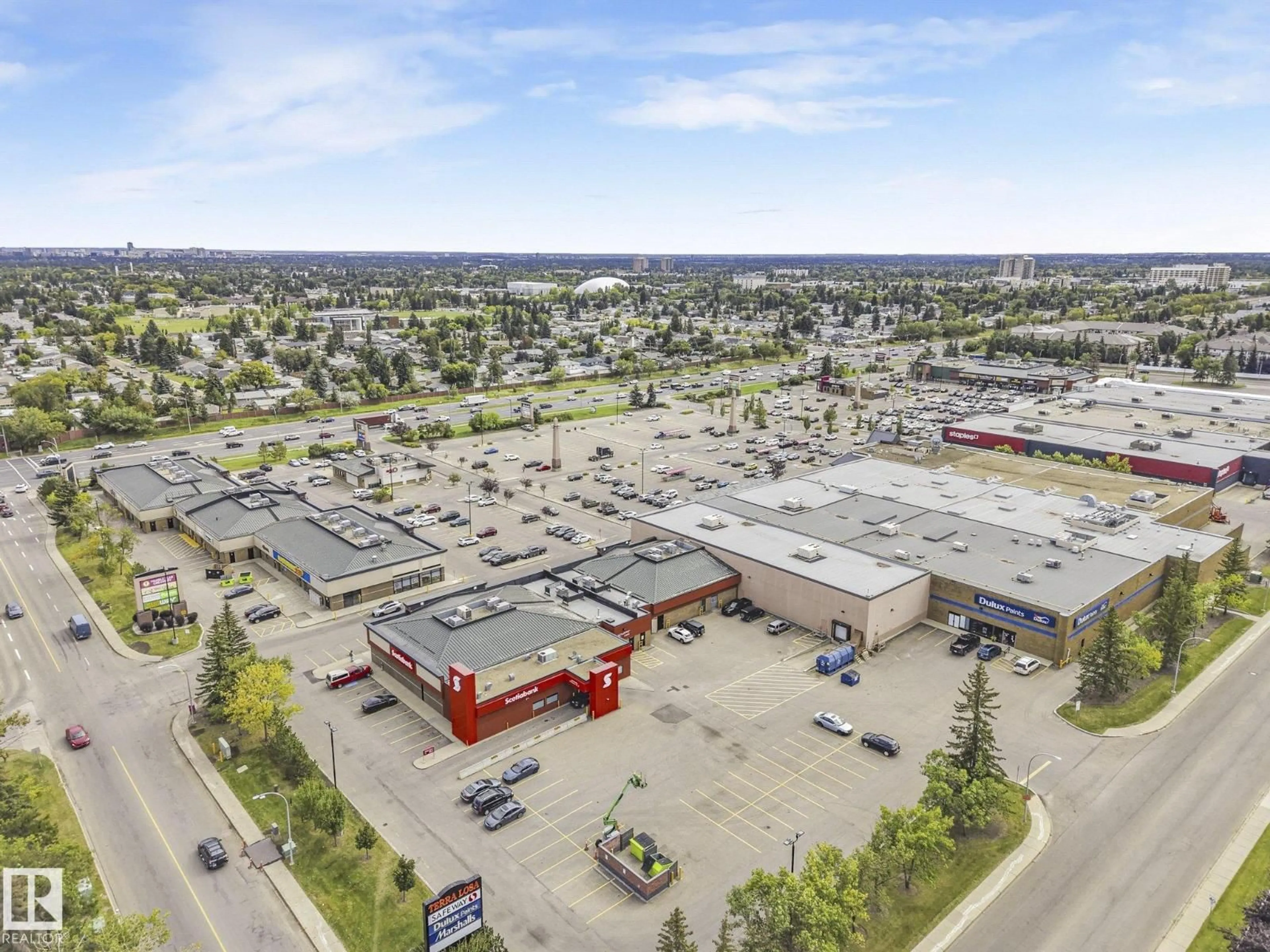 A pic from outside/outdoor area/front of a property/back of a property/a pic from drone, street for #311 - 17407 99 AV, Edmonton Alberta T5T0W7