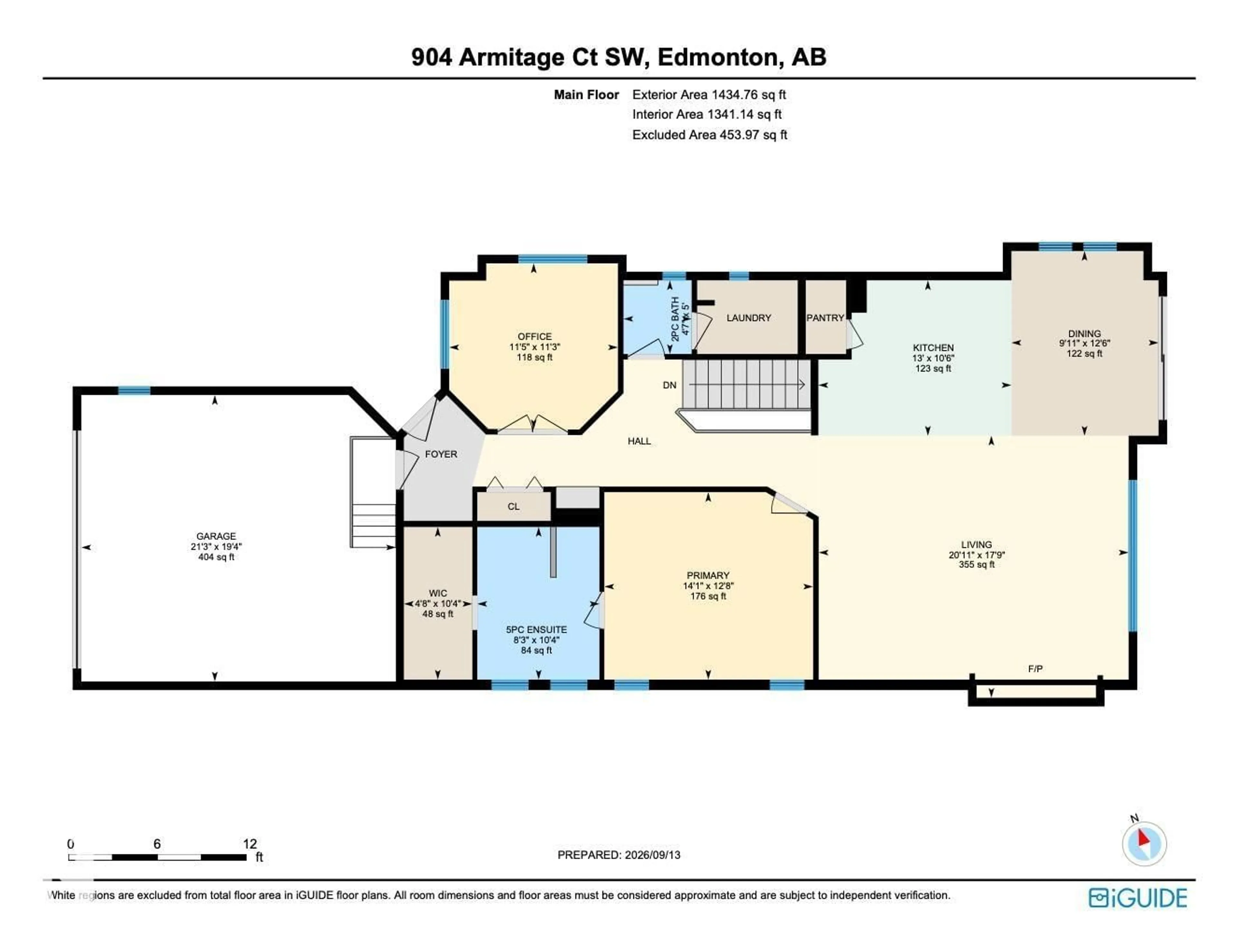 Floor plan for SW - 904 ARMITAGE CO, Edmonton Alberta T6W0K6