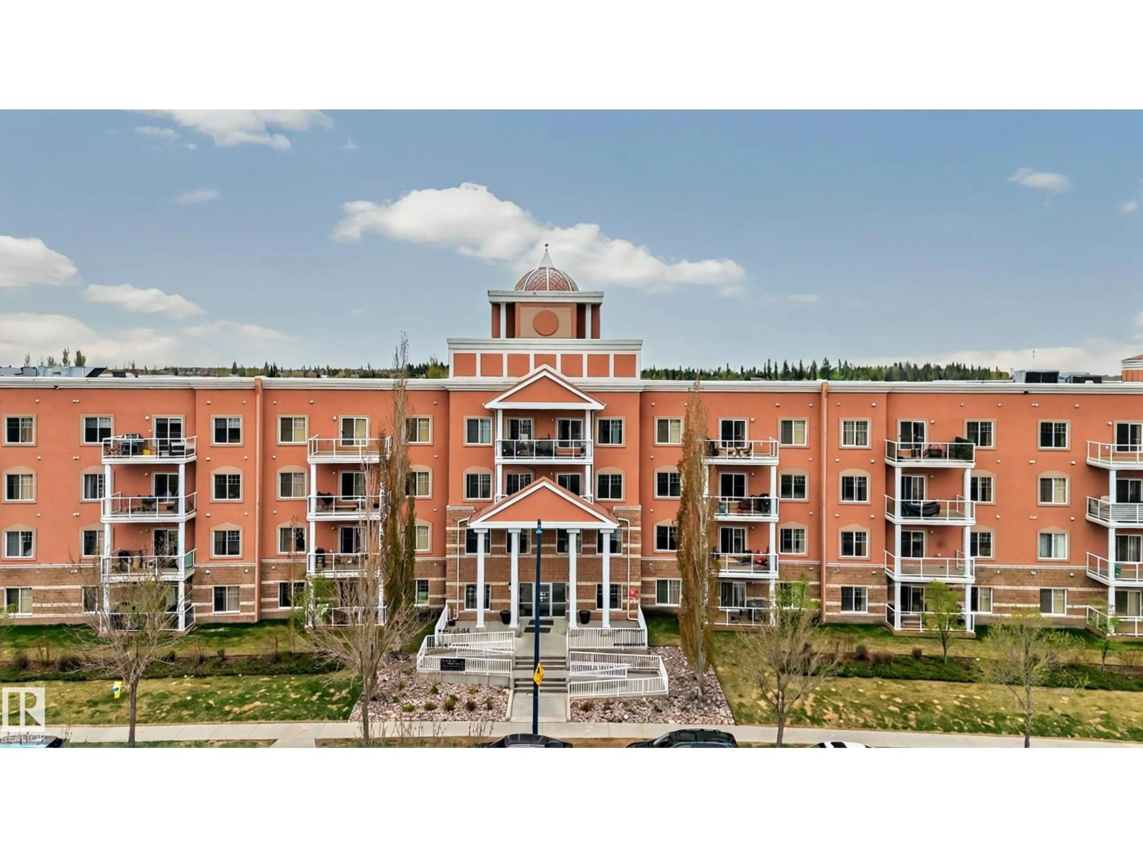 A pic from outside/outdoor area/front of a property/back of a property/a pic from drone, building for #119 - 263 MACEWAN RD, Edmonton Alberta T6W0C4