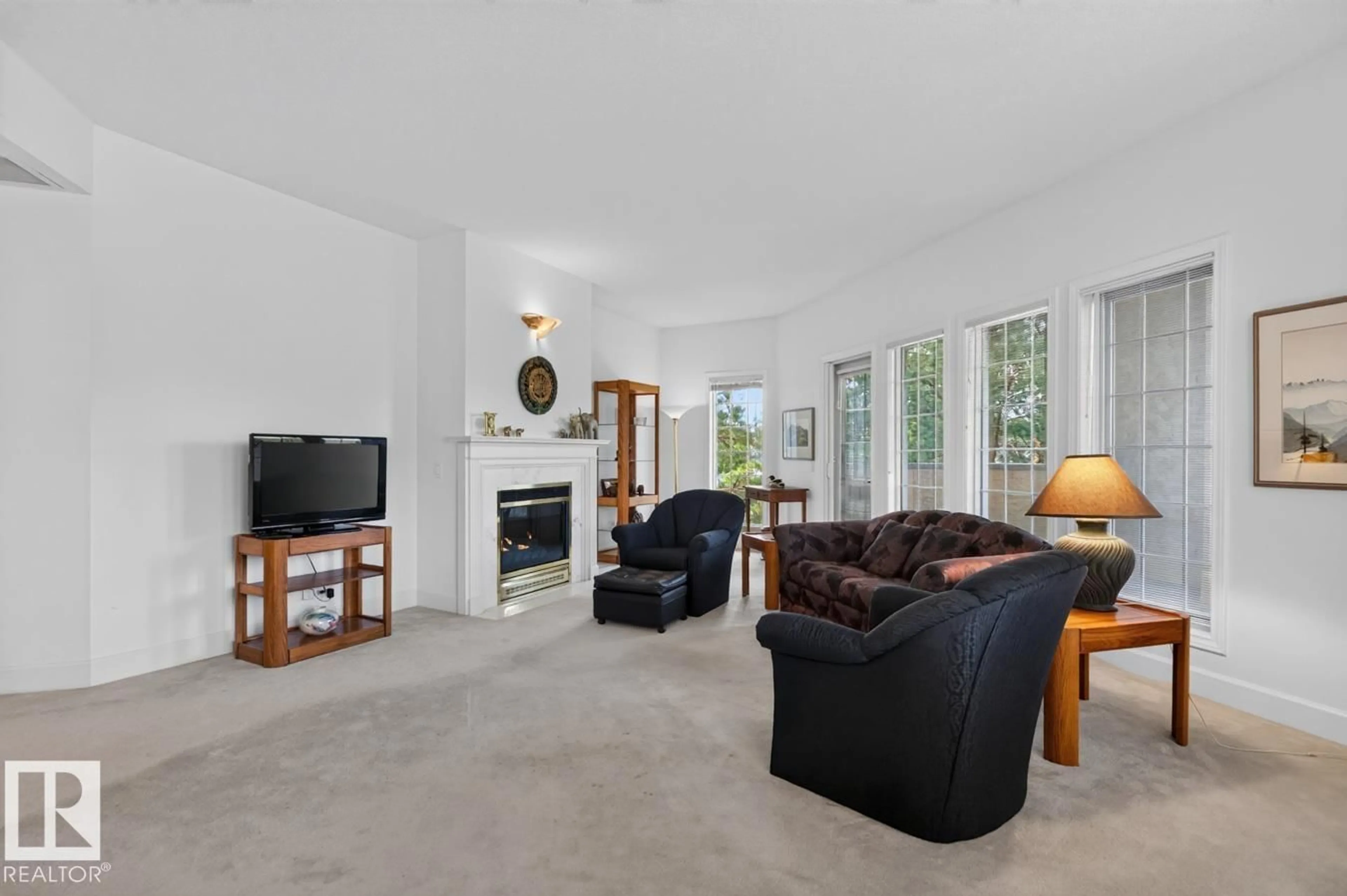 Living room with furniture, unknown for #308 - 11660 79 AV, Edmonton Alberta T6G0P7