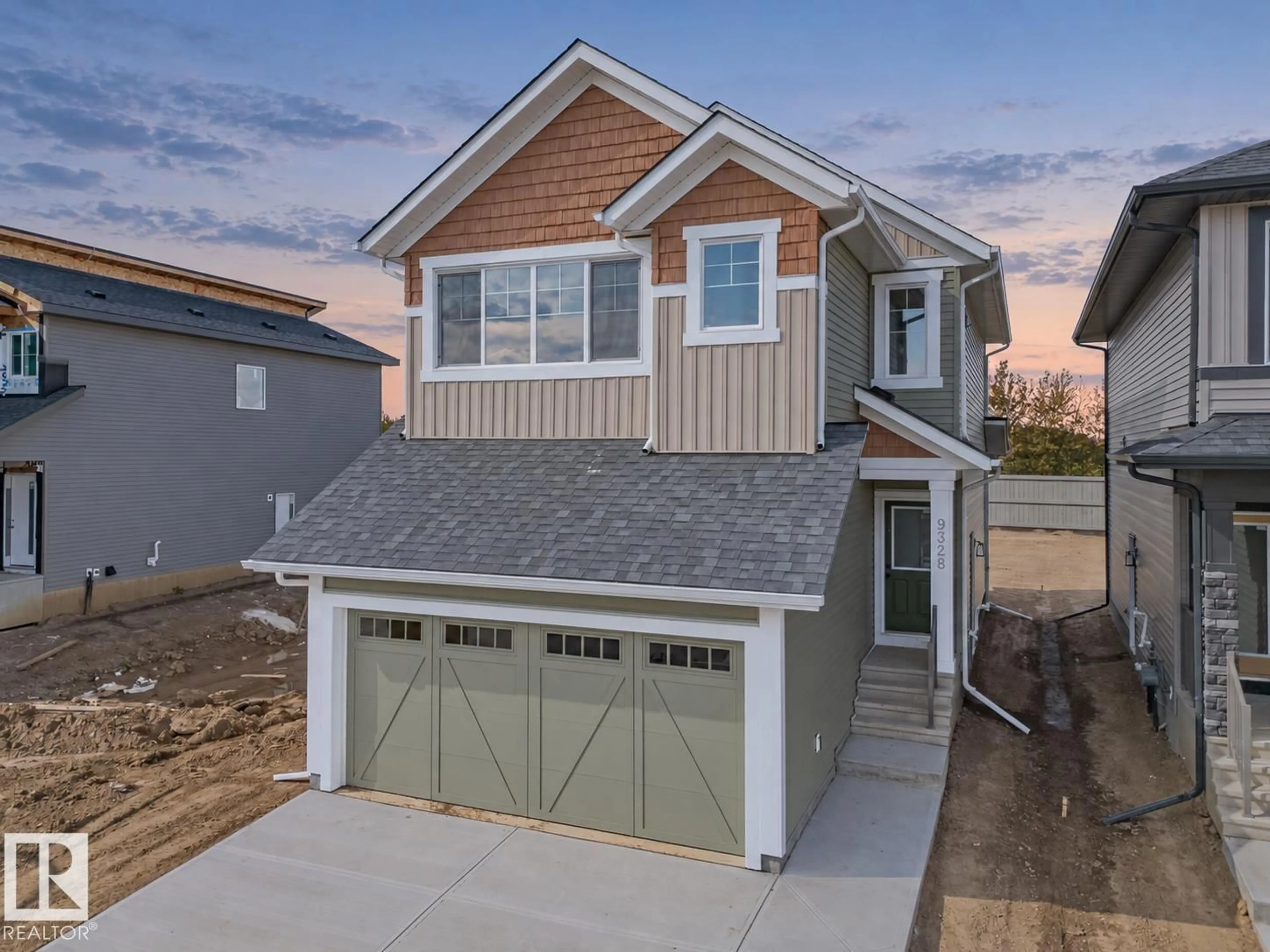 Home with vinyl exterior material, street for NW - 9328 230 ST, Edmonton Alberta T5T7Y7