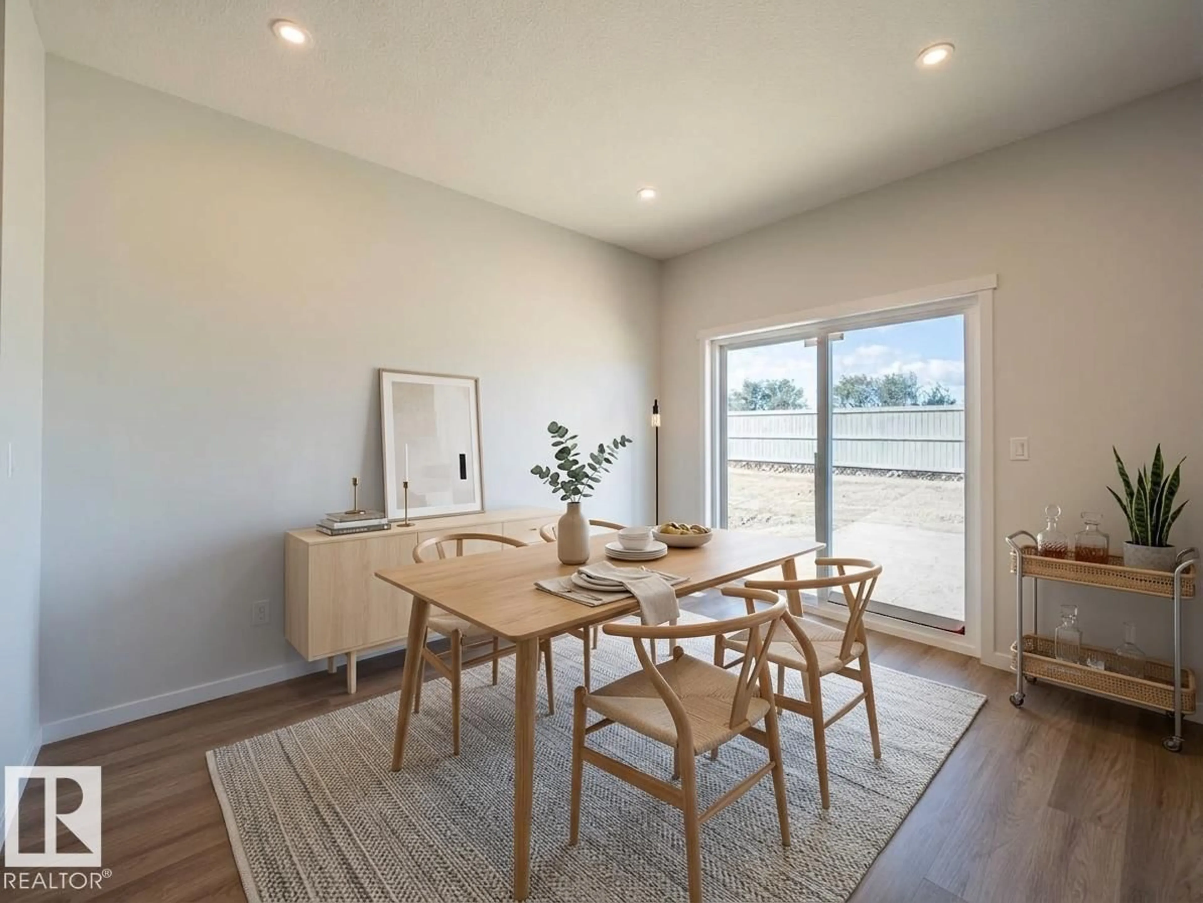 Dining room, wood/laminate floor for NW - 9328 230 ST, Edmonton Alberta T5T7Y7