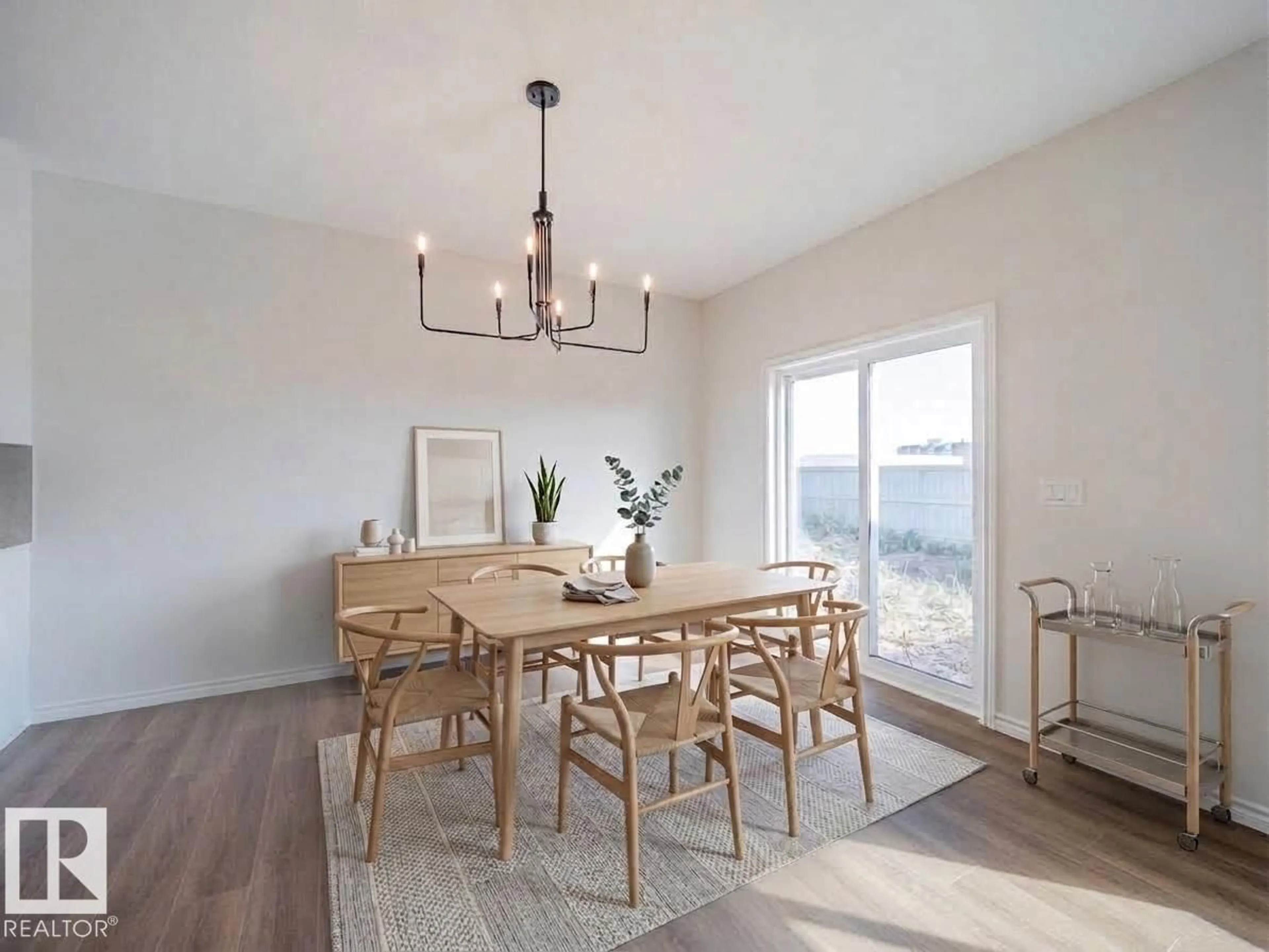 Dining room, wood/laminate floor for NW - 8925 223A ST, Edmonton Alberta T5T7X2