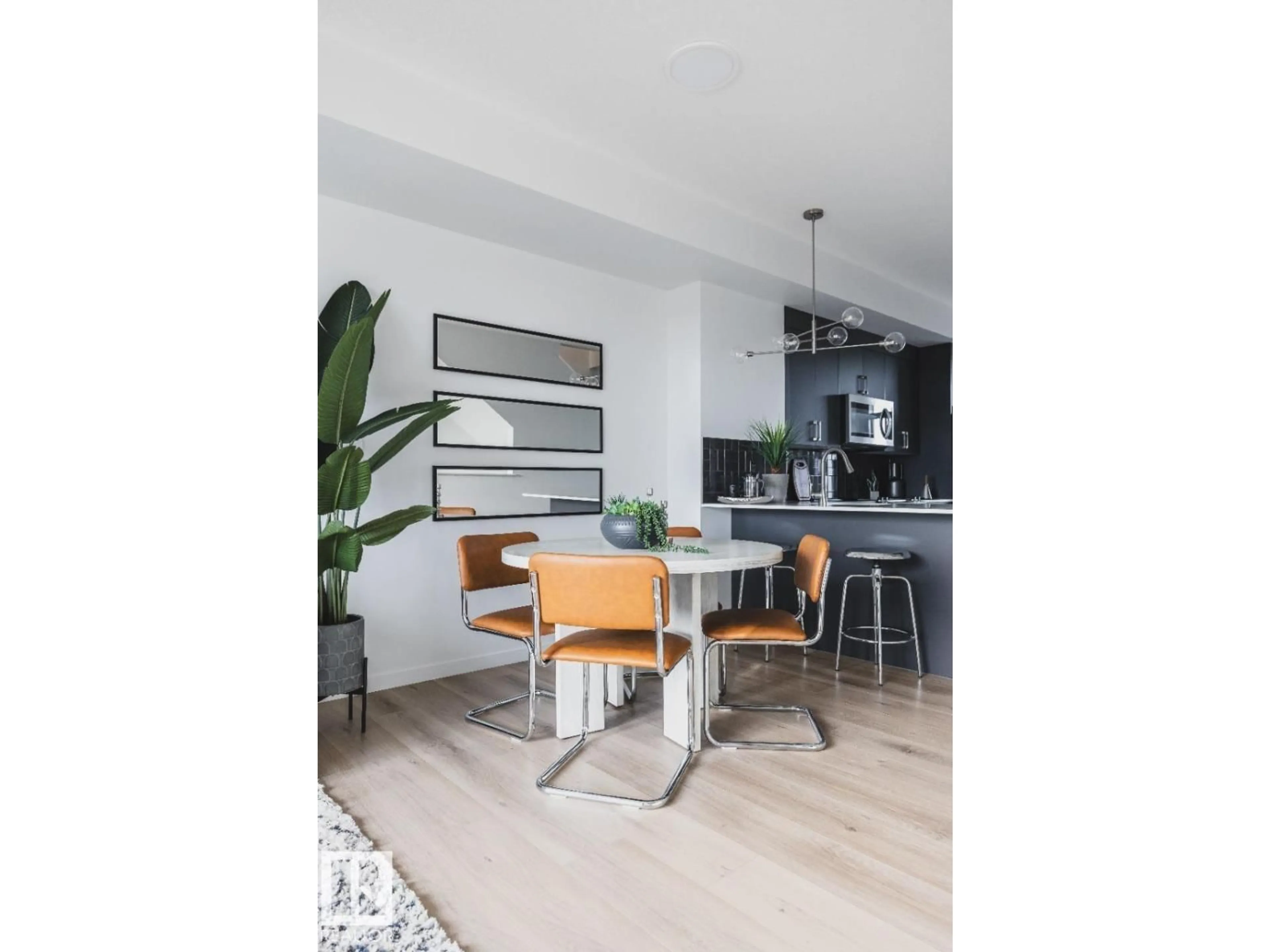Contemporary kitchen, wood/laminate floor for 2638 ALCES WY, Edmonton Alberta T6X3L5