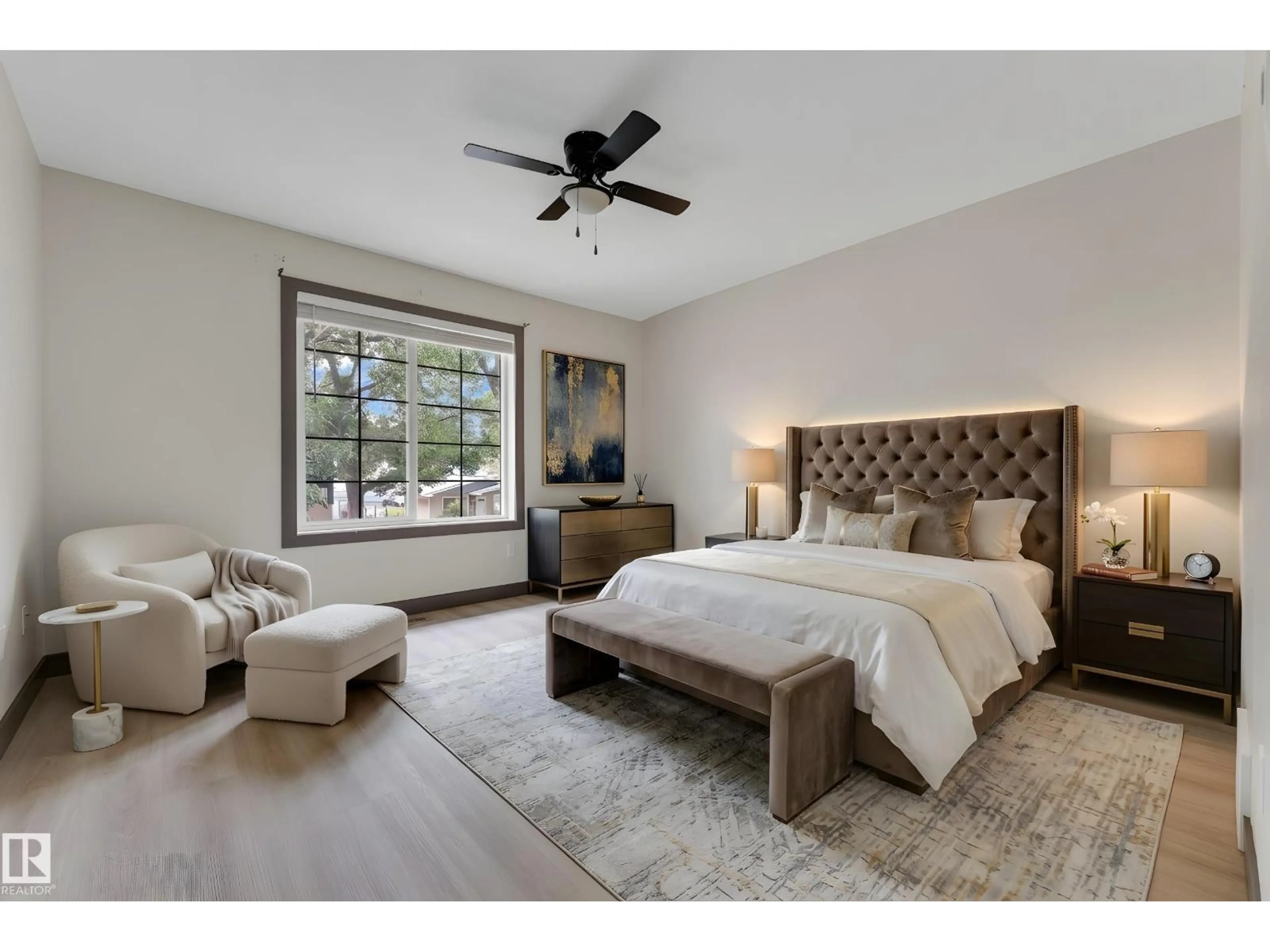 Bedroom with bed, unknown for 11817 37 ST, Edmonton Alberta T5W2B7
