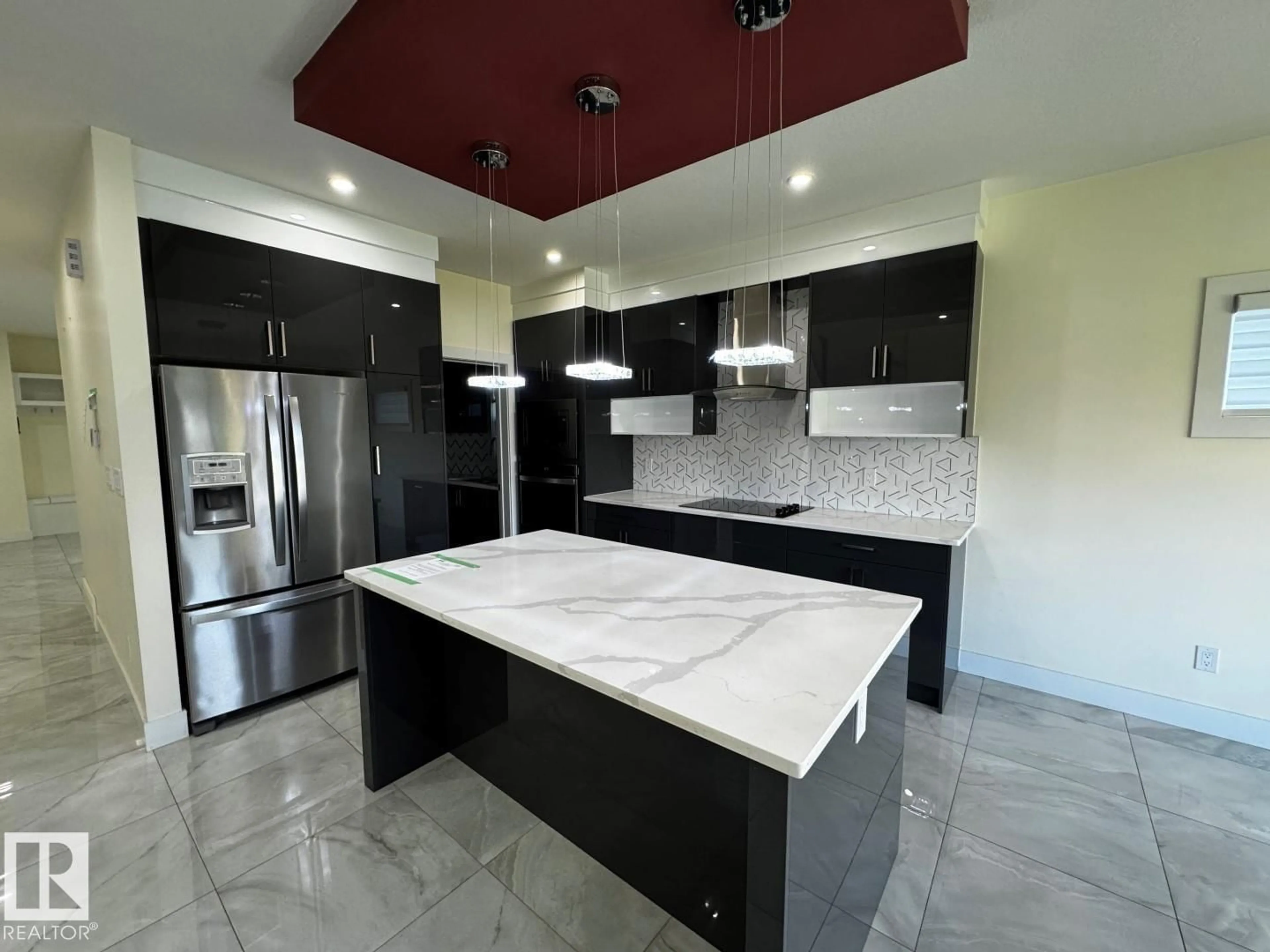 Contemporary kitchen, ceramic/tile floor for SW - 220 42 ST, Edmonton Alberta T6X3A2