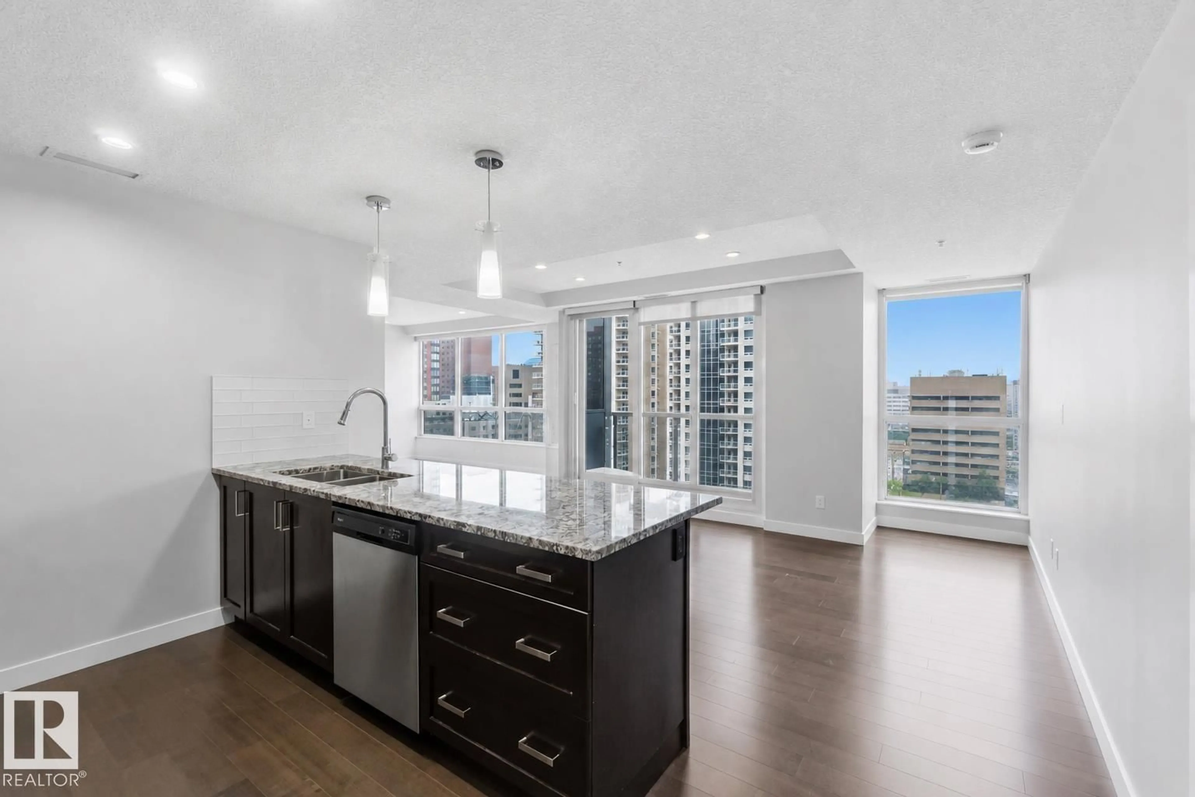 Open concept kitchen, unknown for 908 - 10238 103 ST NW, Edmonton Alberta T5J0G6