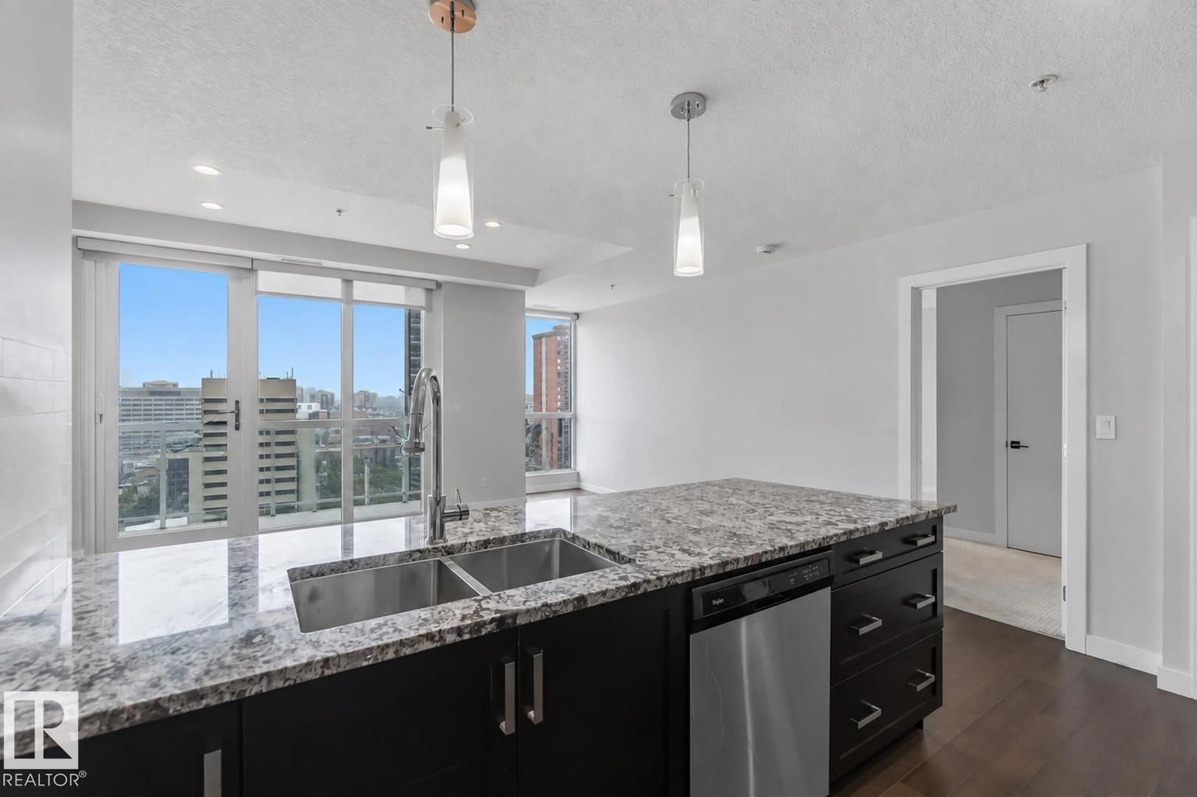 Open concept kitchen, unknown for 908 - 10238 103 ST NW, Edmonton Alberta T5J0G6