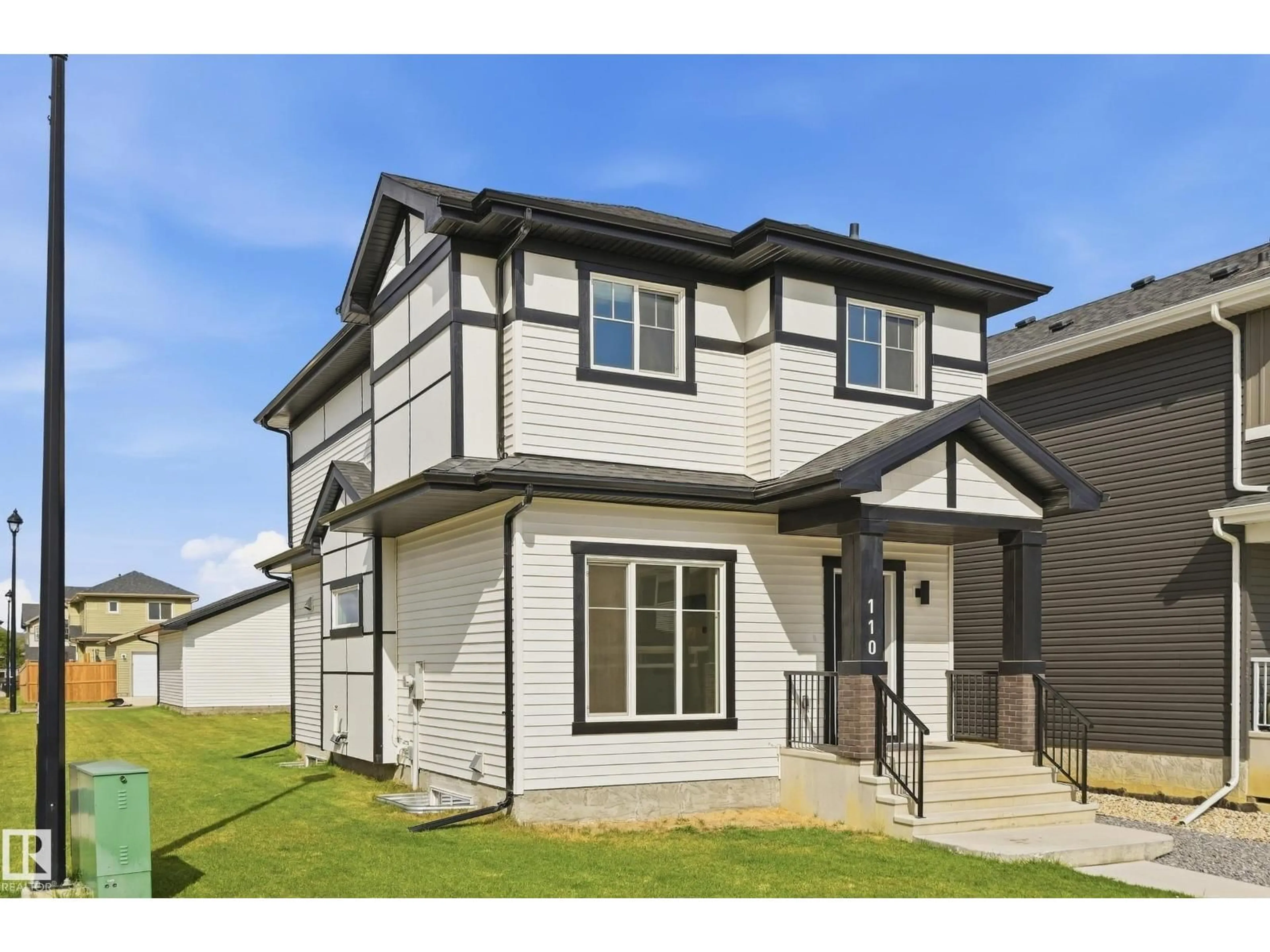 Home with vinyl exterior material, street for 110 KIDD CR, Leduc Alberta T9E1N6