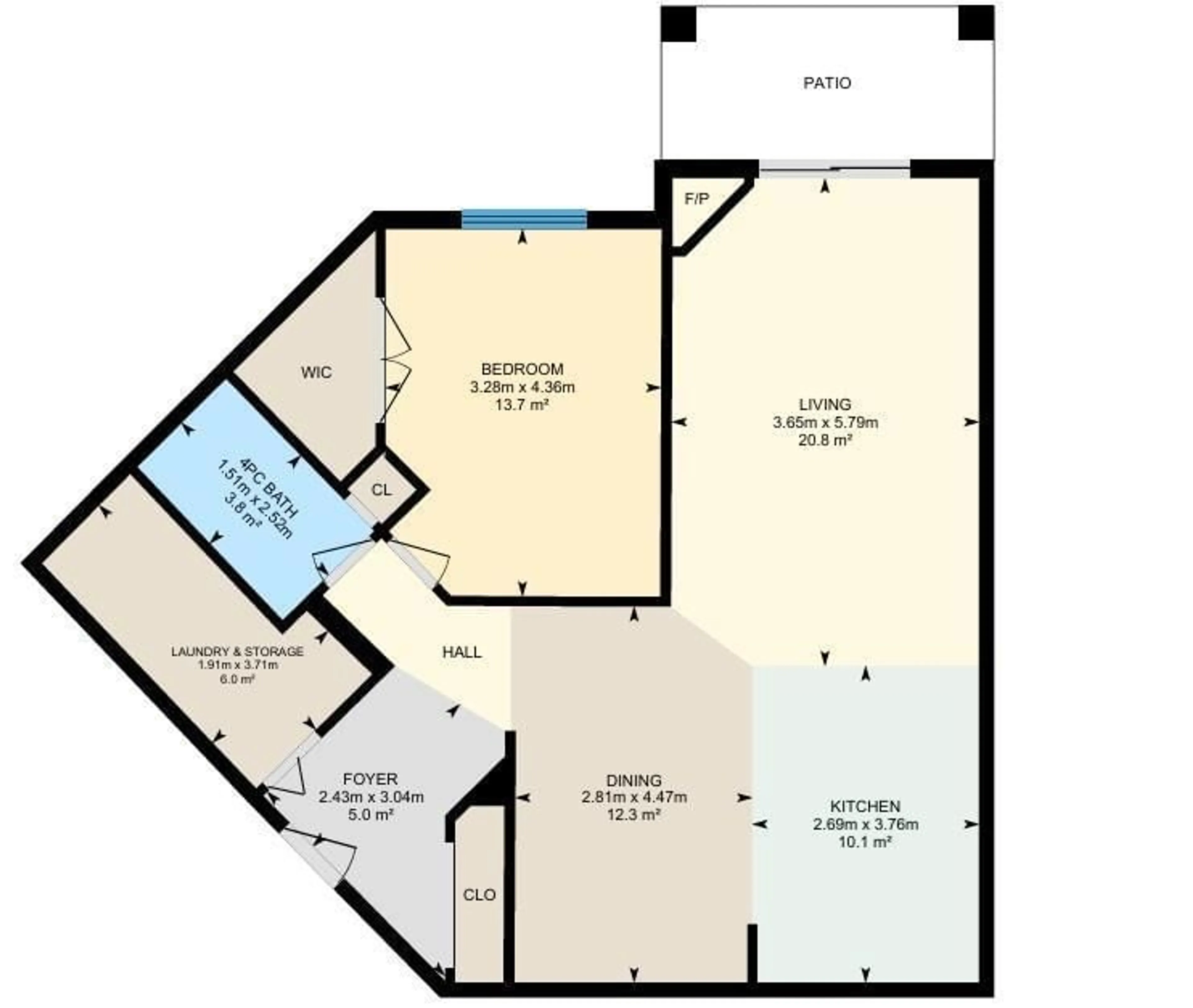 Floor plan for #116 - 2098 BLACKMUD CREEK DR, Edmonton Alberta T6W1T7