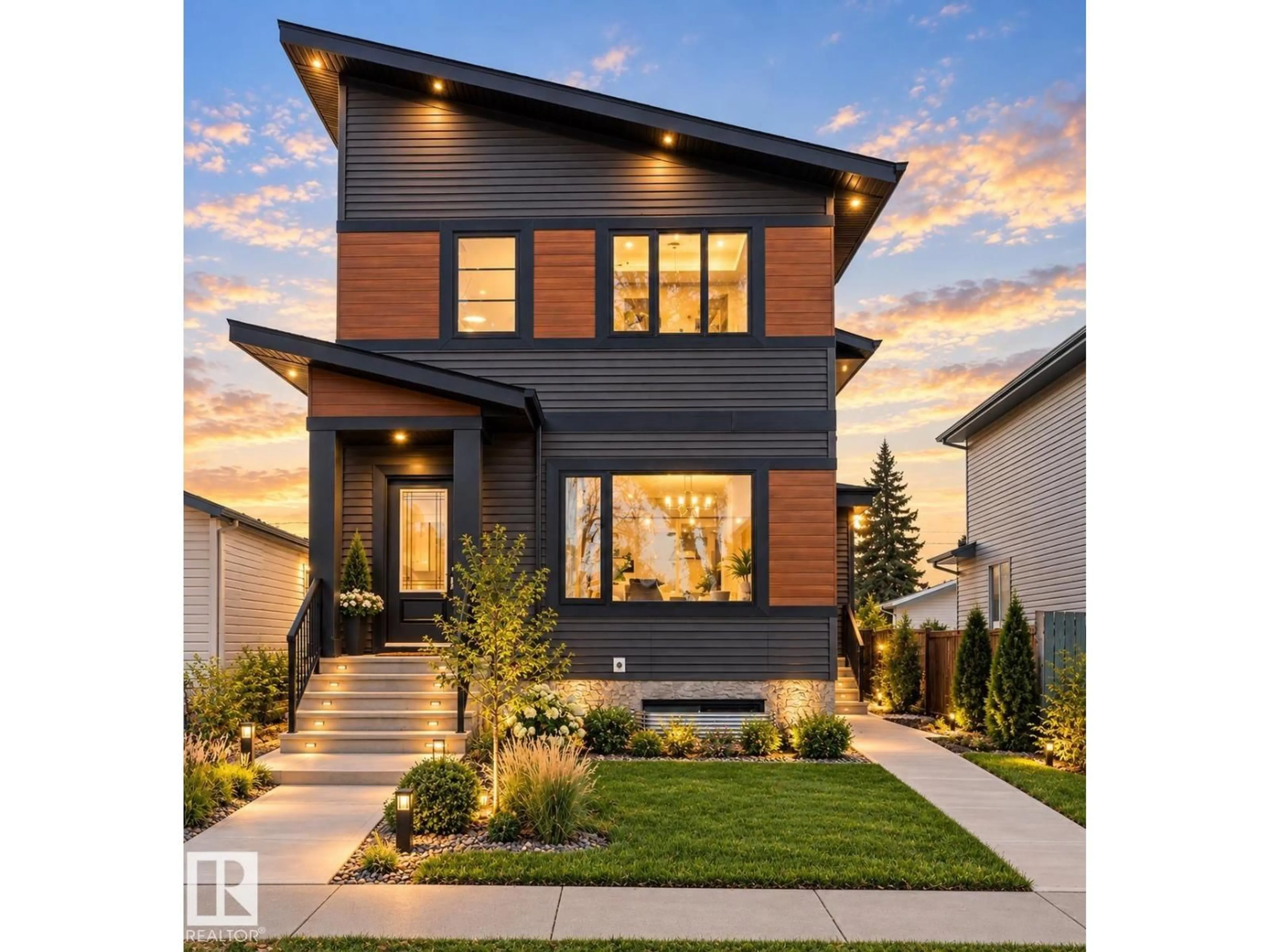 Home with brick exterior material, street for 5907 119 AV, Edmonton Alberta T5W1J5