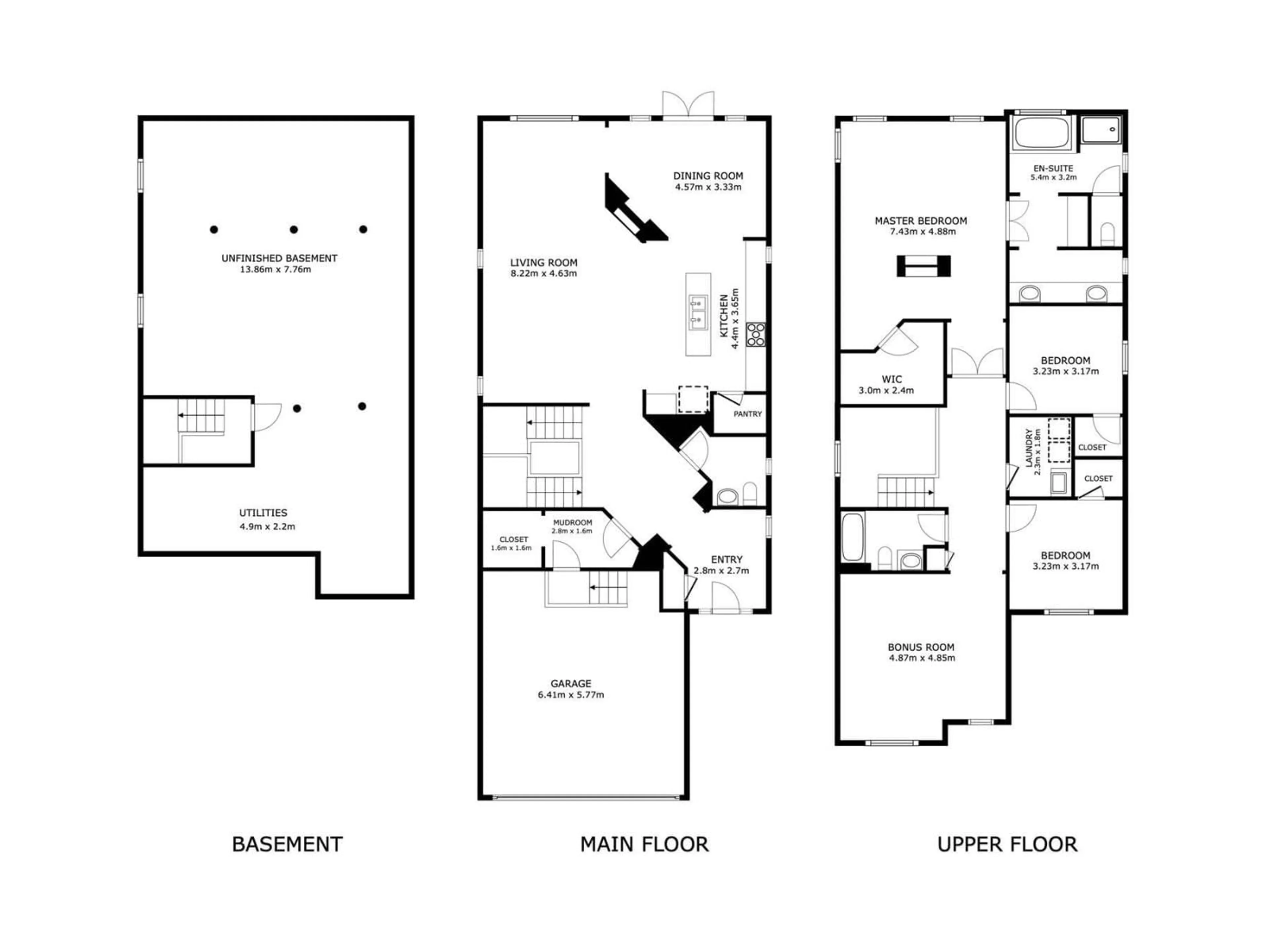 Floor plan for 886 ARMITAGE WD, Edmonton Alberta T6W0H2