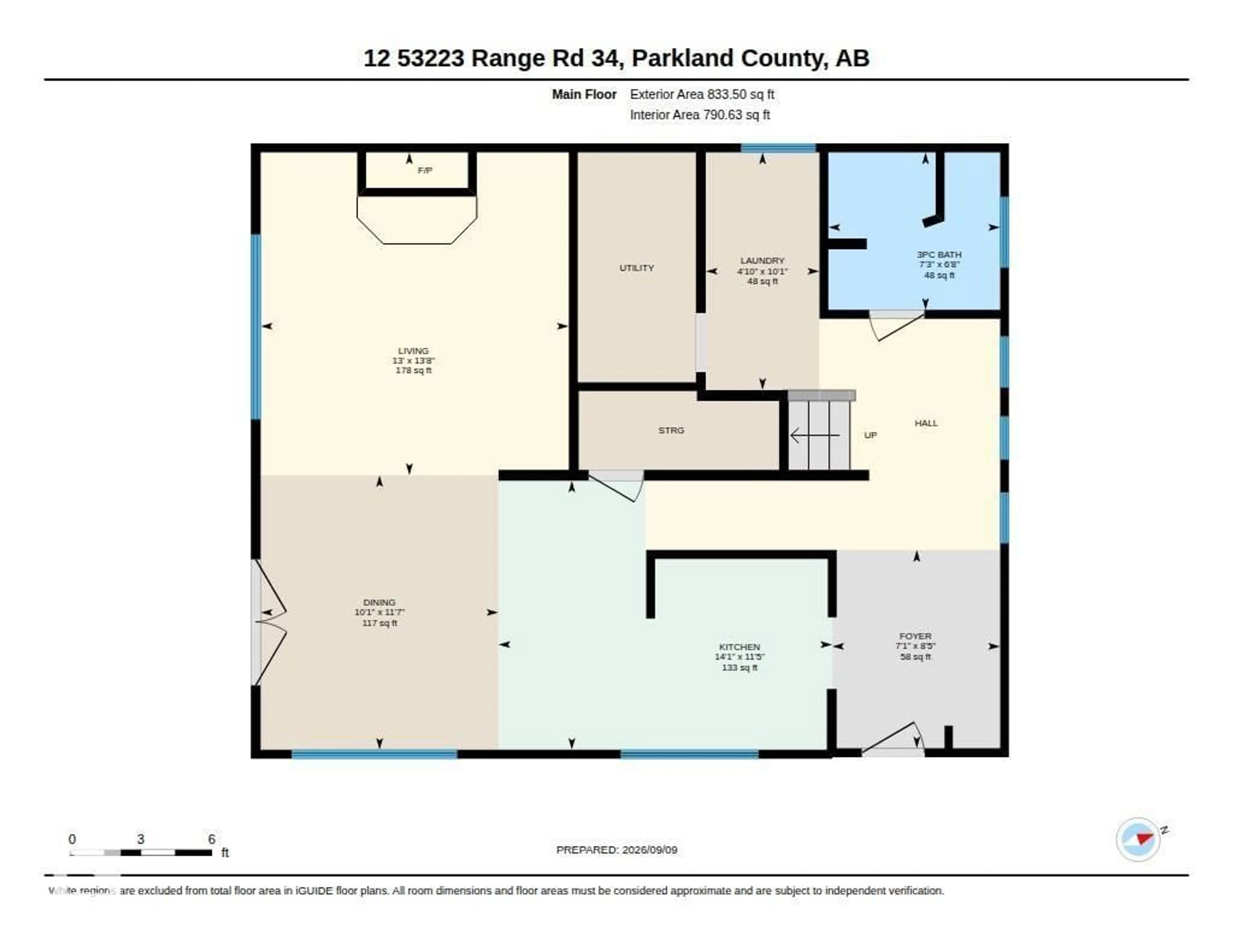 Floor plan for 12 53223 RGE ROAD 34, Rural Parkland County Alberta T0E0N0