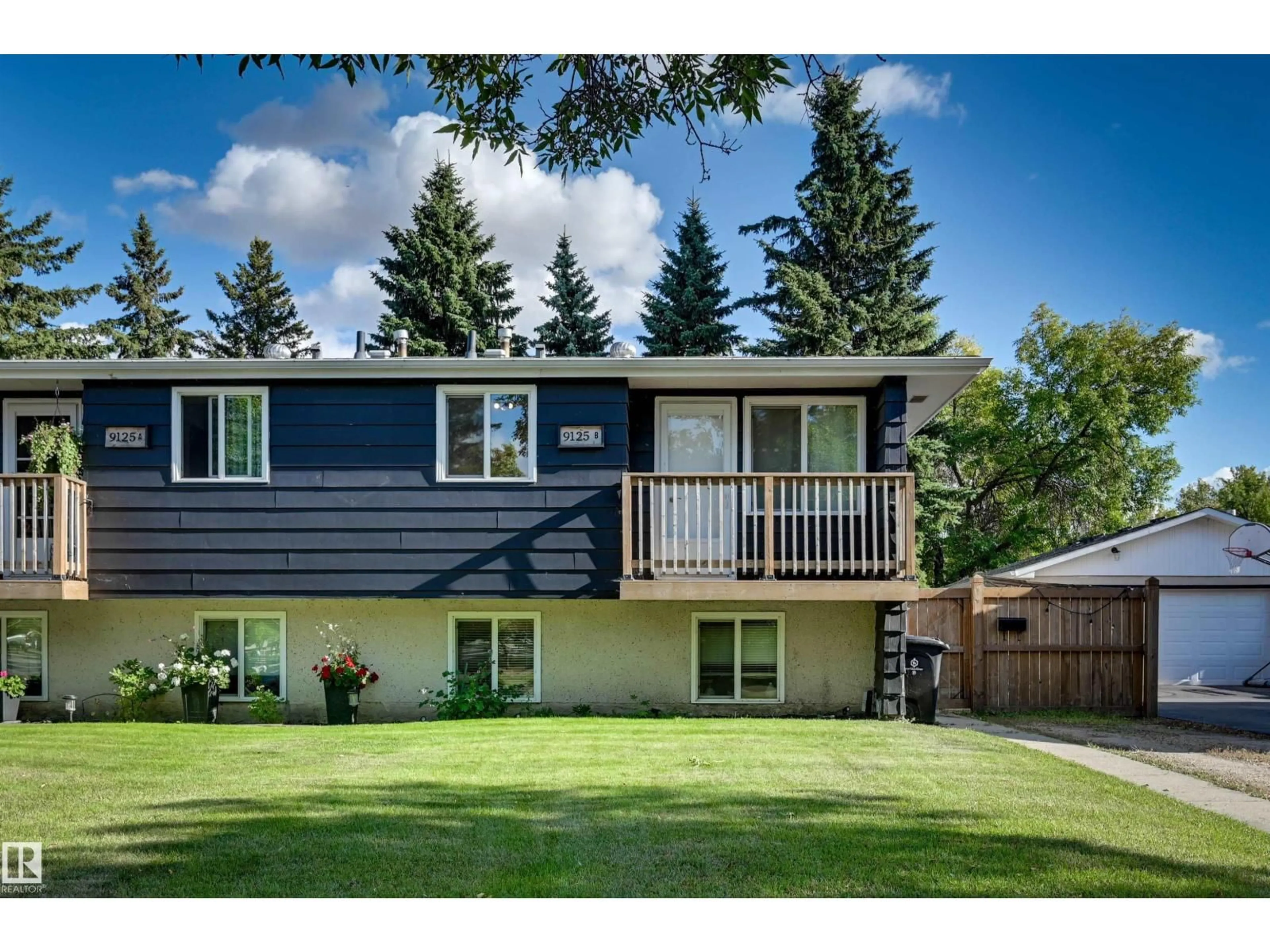 A pic from outside/outdoor area/front of a property/back of a property/a pic from drone, unknown for 9125B 94 AV, Fort Saskatchewan Alberta T8L1B8