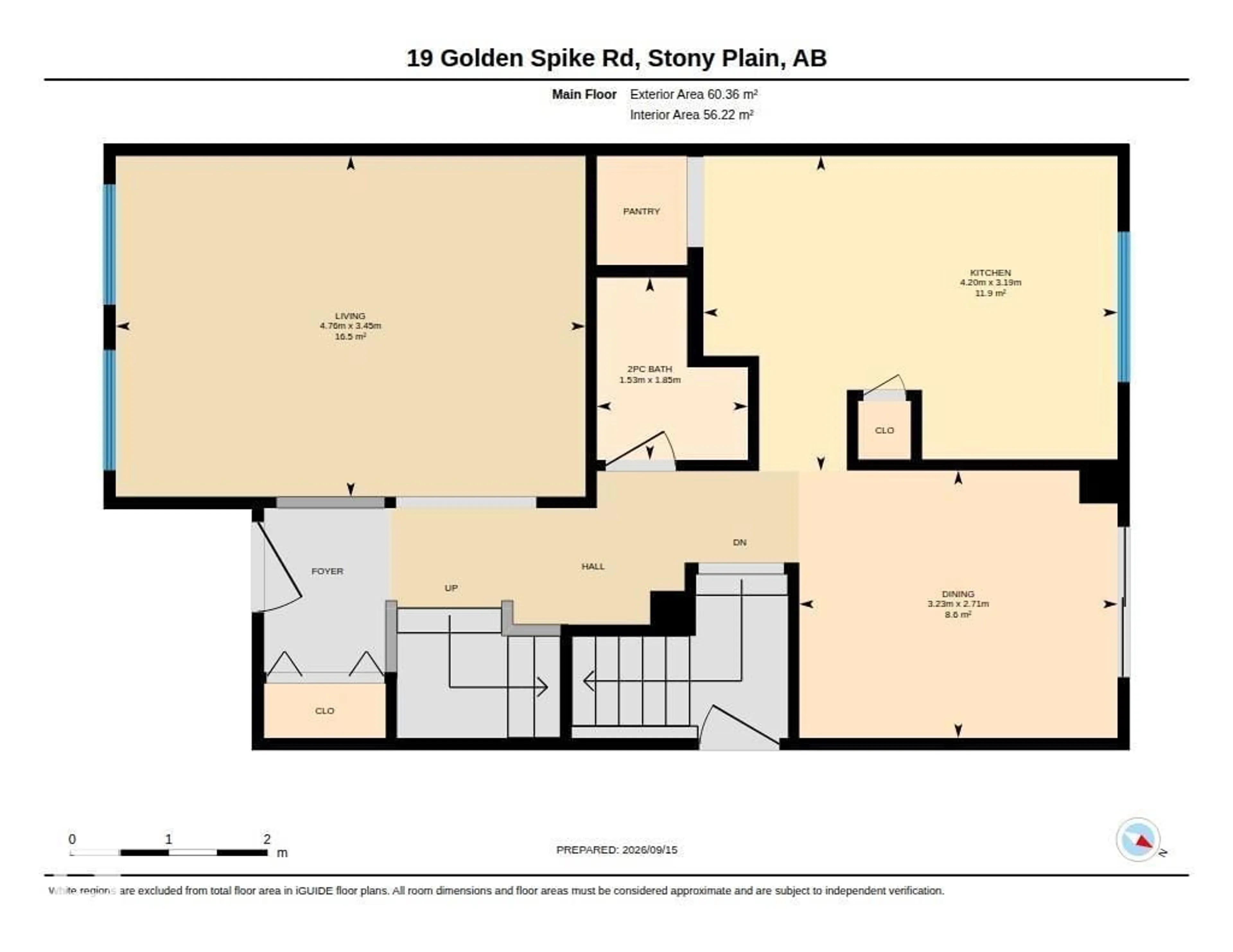 Floor plan for 19 GOLDEN SPIKE RD, Stony Plain Alberta T7Z1H3