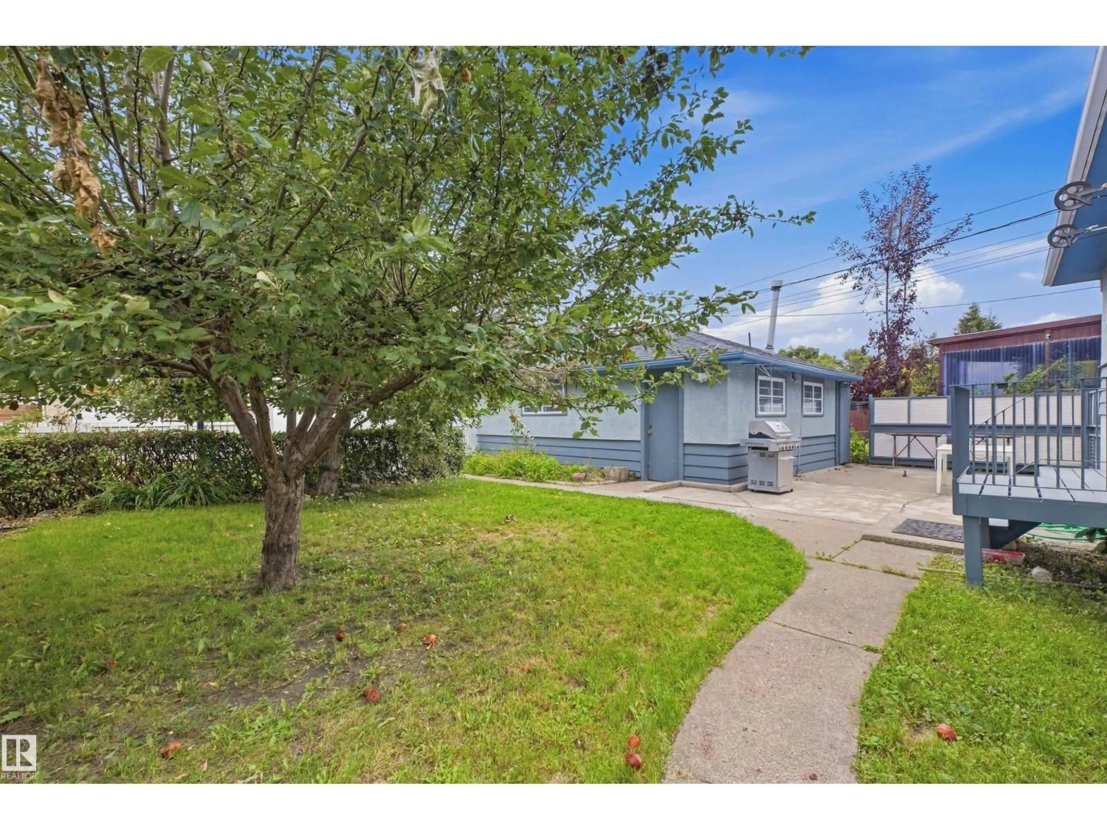 A pic from outside/outdoor area/front of a property/back of a property/a pic from drone, street for 13024 SHERBROOKE AV, Edmonton Alberta T5L4E8