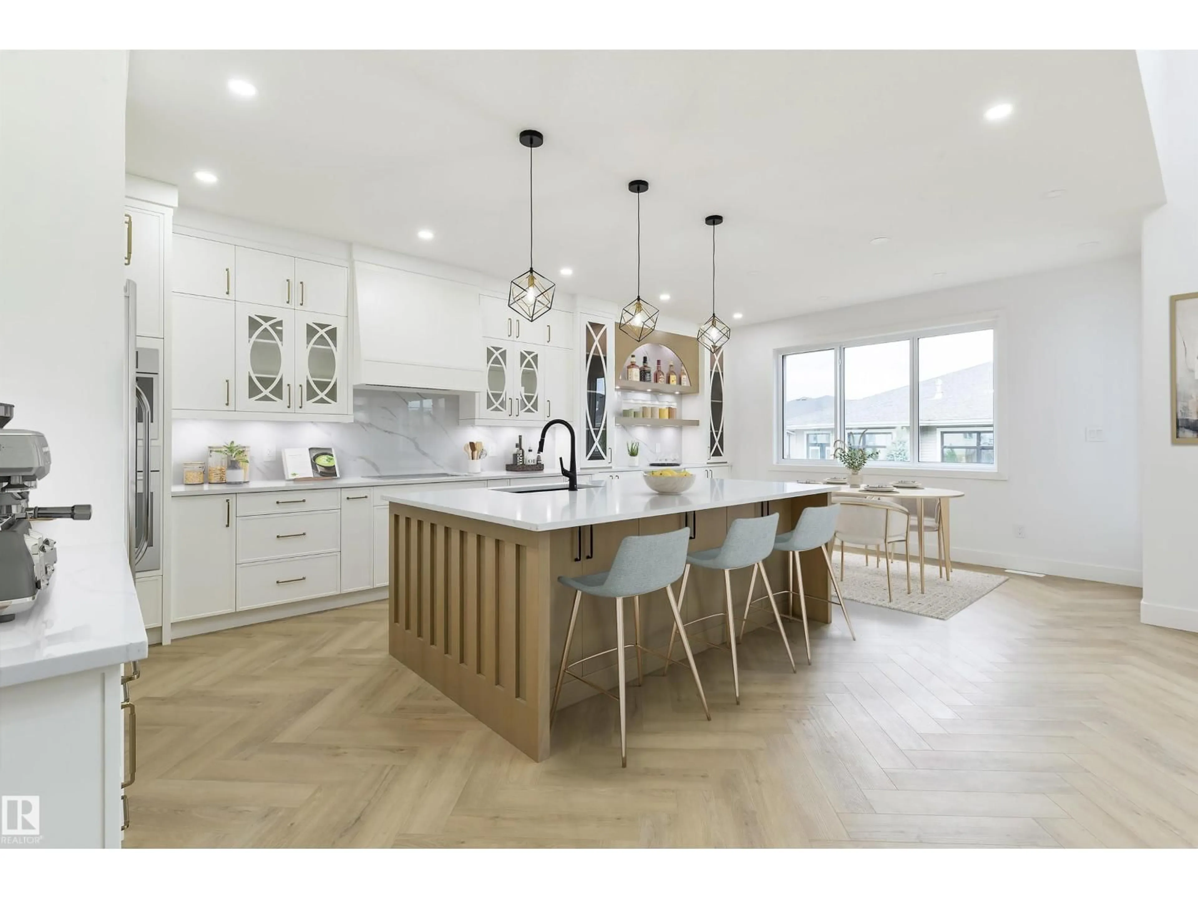 Open concept kitchen, ceramic/tile floor for 34 AVONLEA WY, Spruce Grove Alberta T7X0Y3