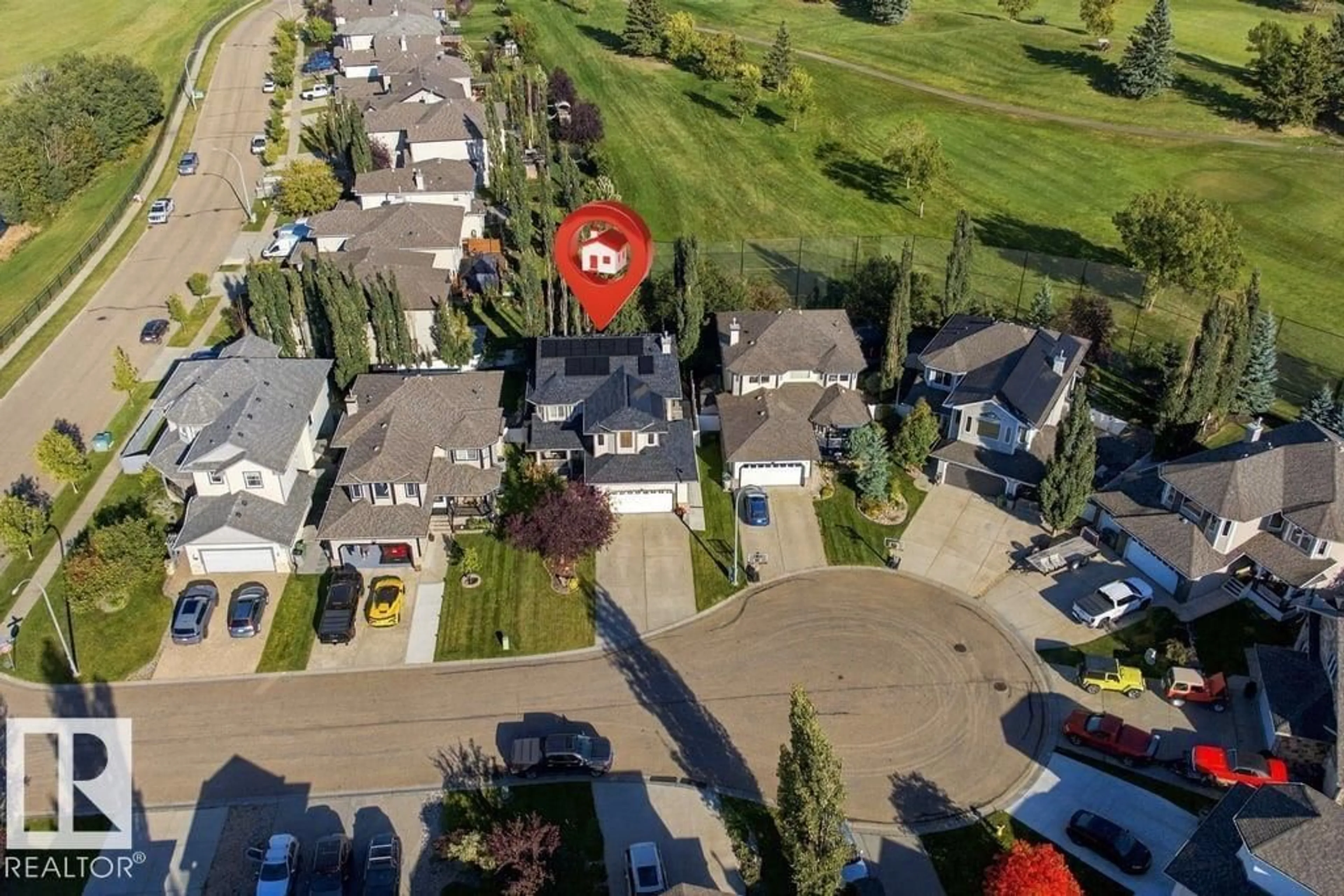 A pic from outside/outdoor area/front of a property/back of a property/a pic from drone, street for 5 ROCHE PL, Beaumont Alberta T4X0B8