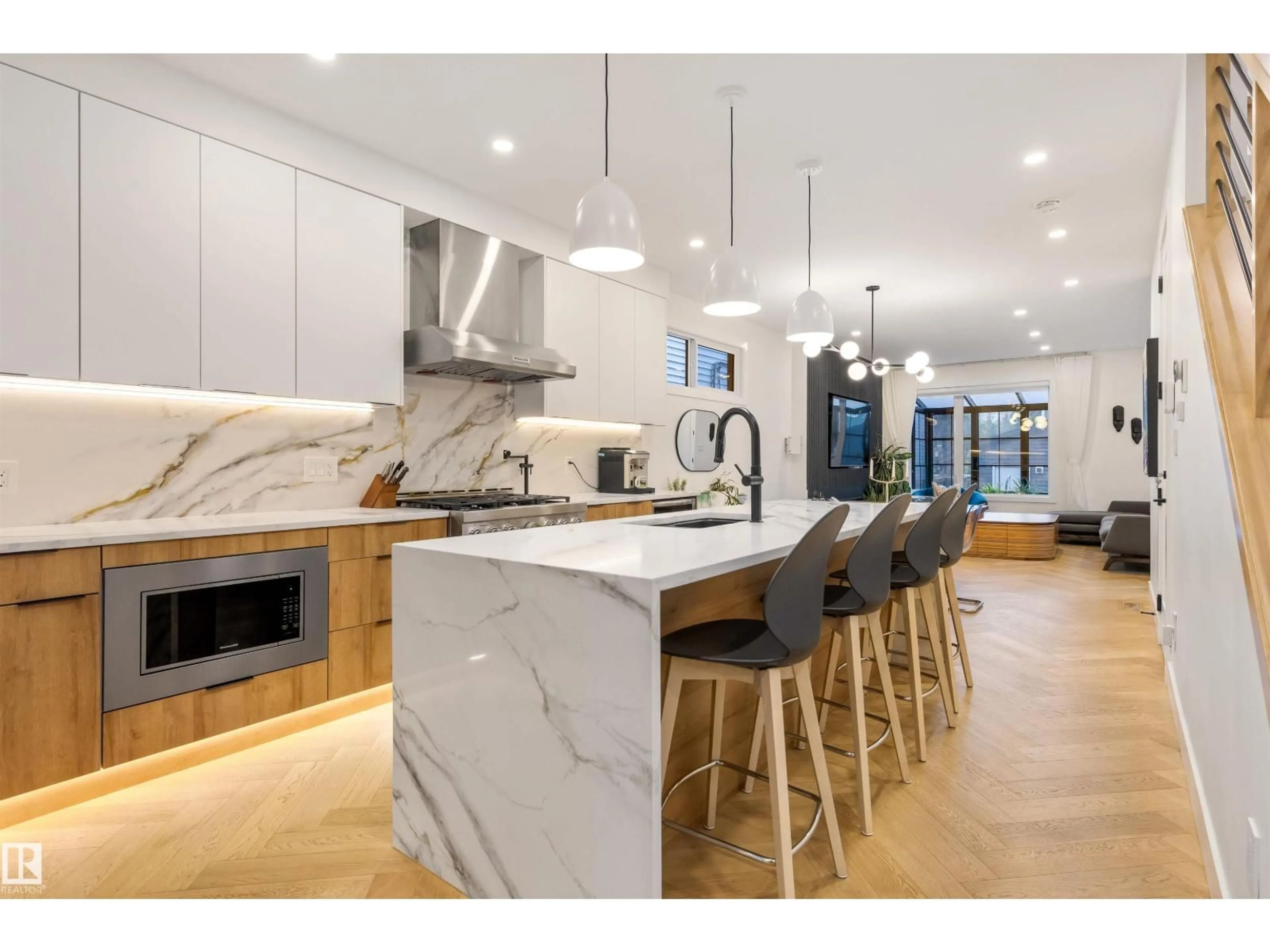 Open concept kitchen, unknown for NW - 11106 73 AV, Edmonton Alberta T6G0C4