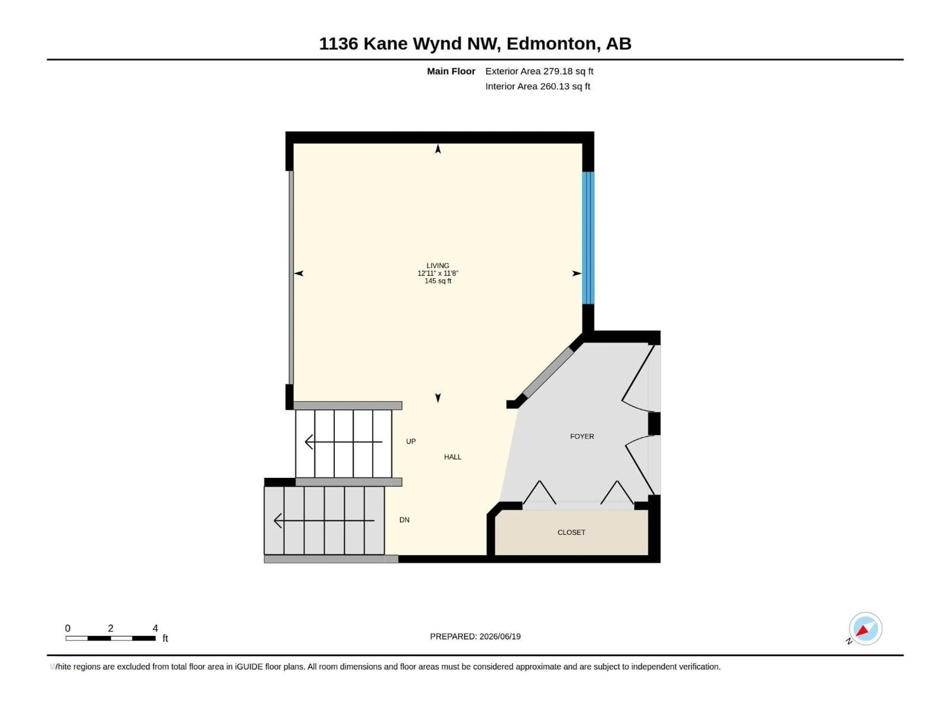 Floor plan for NW - 1136 KANE WD, Edmonton Alberta T6L6T6